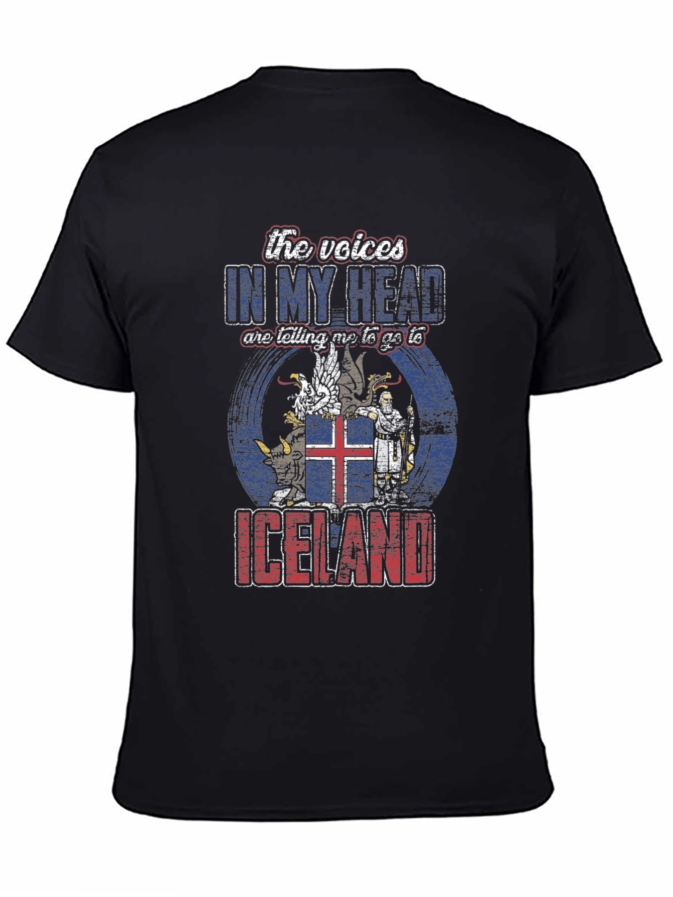 Iceland Travel T-Shirt - Voices in My Head