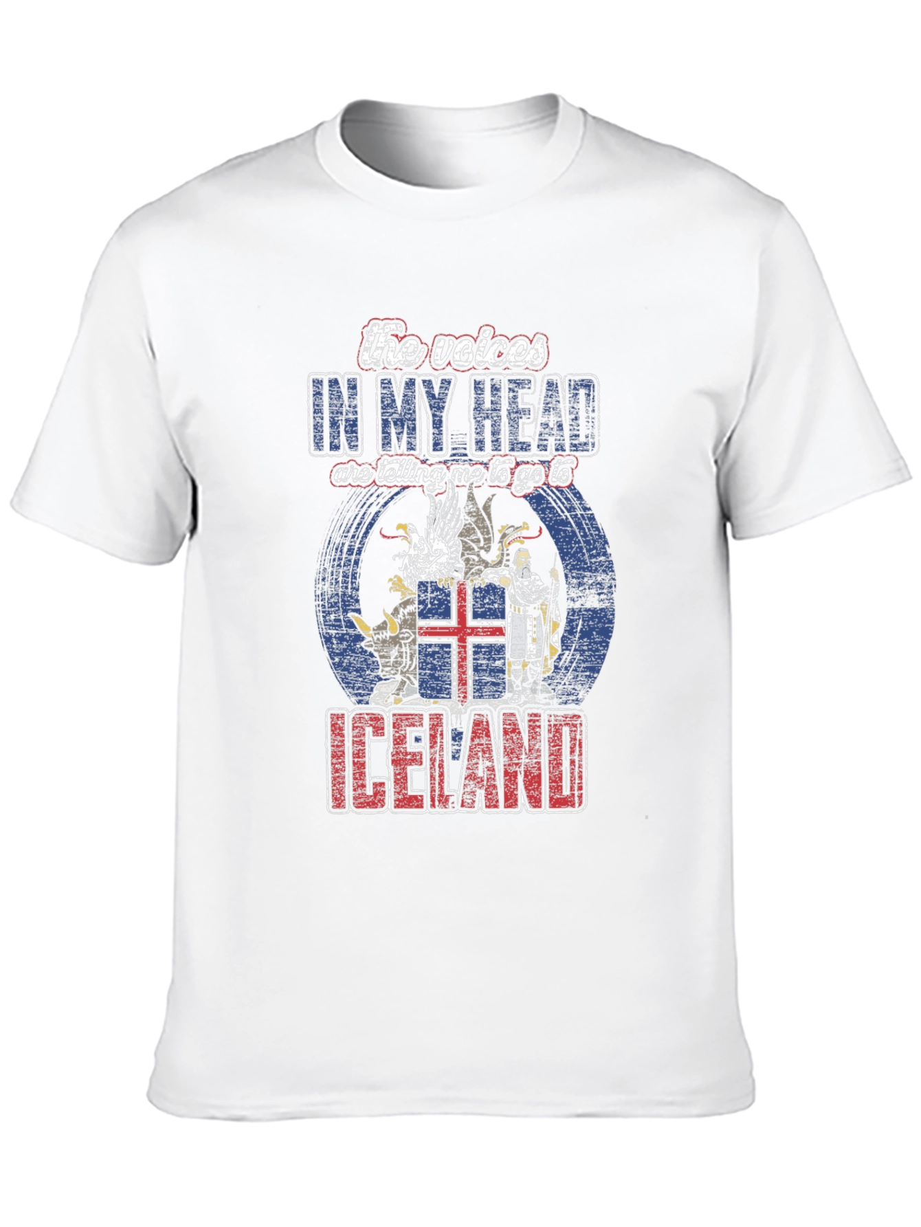 Iceland Travel T-Shirt - Voices in My Head