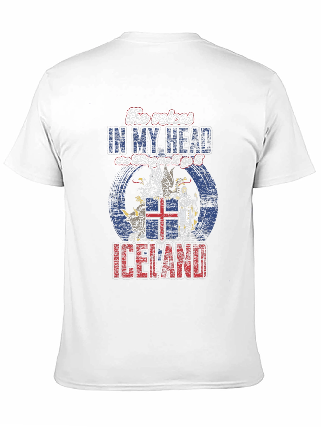 Iceland Travel T-Shirt - Voices in My Head