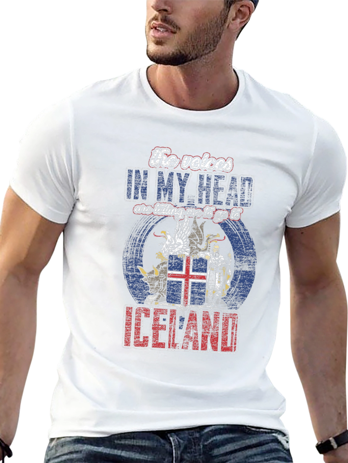 Iceland Travel T-Shirt - Voices in My Head