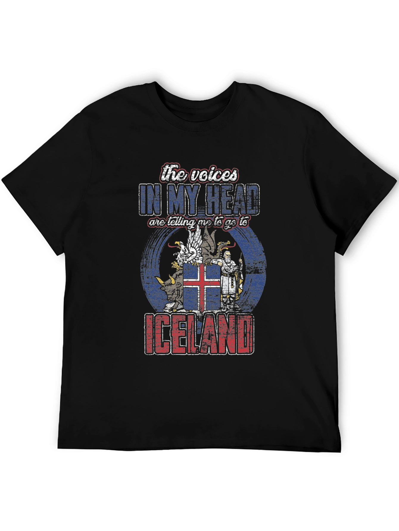Iceland Travel T-Shirt - Voices in My Head