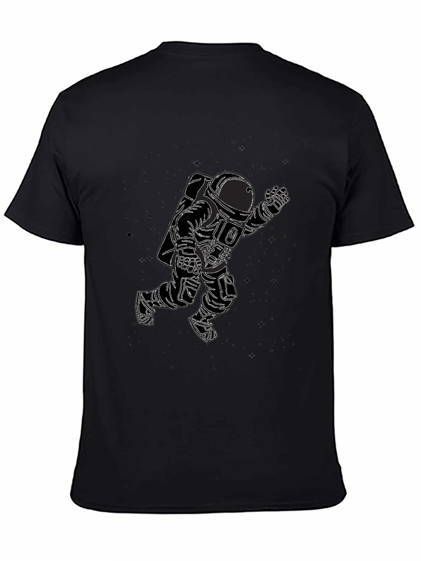Astronaut Graphic Black T-Shirt