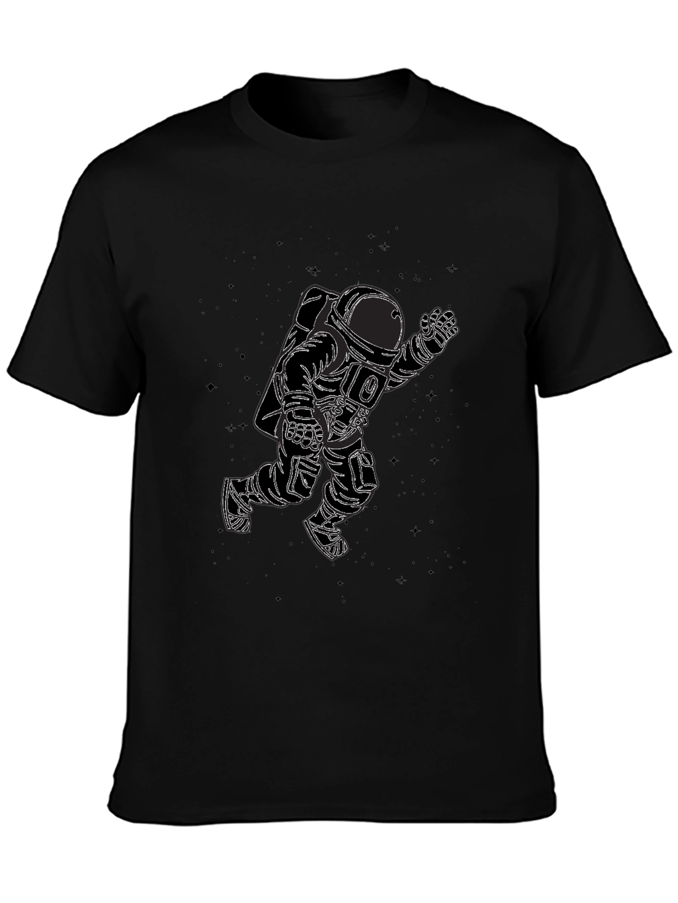 Astronaut Graphic Black T-Shirt