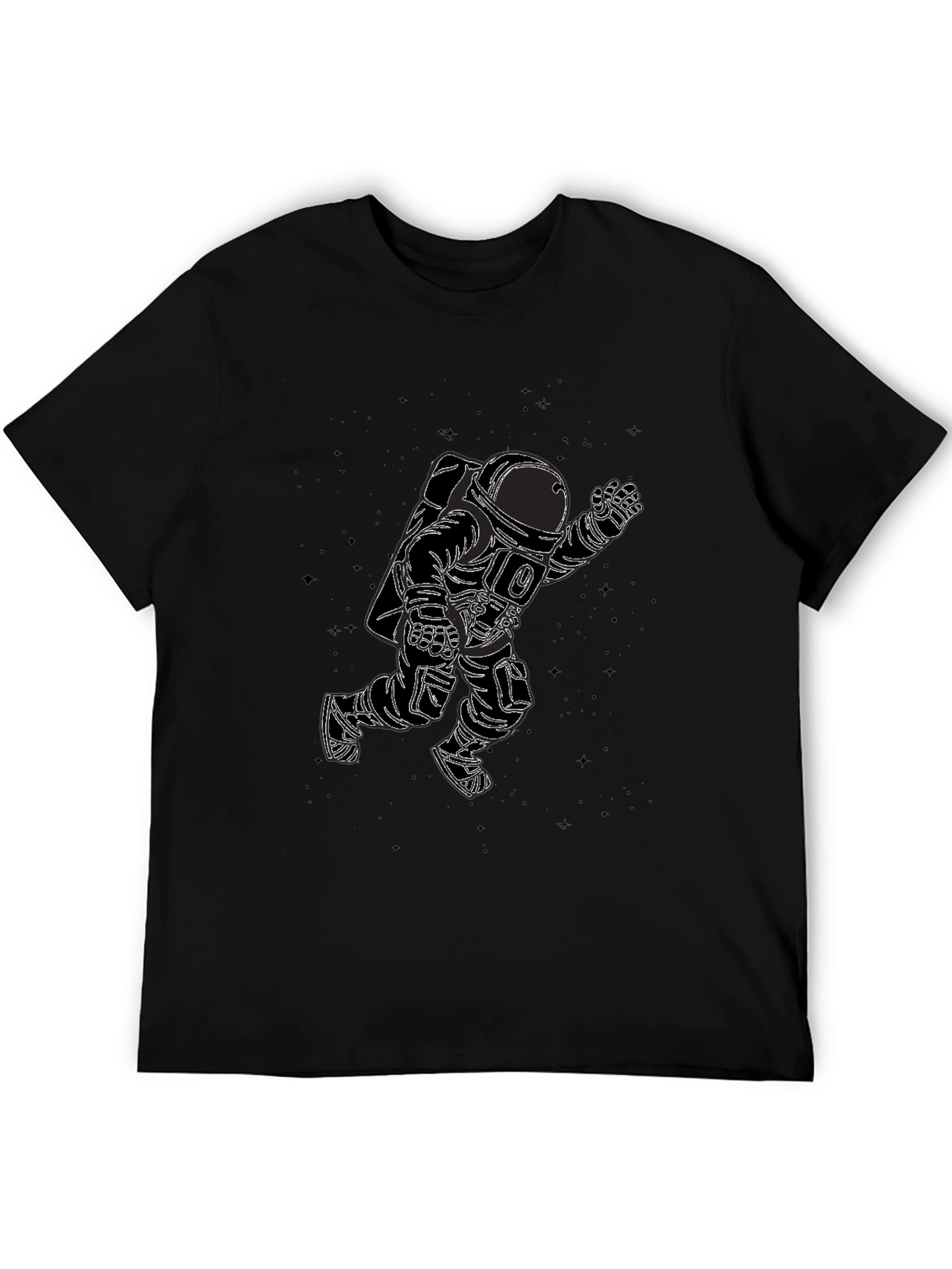 Astronaut Graphic Black T-Shirt