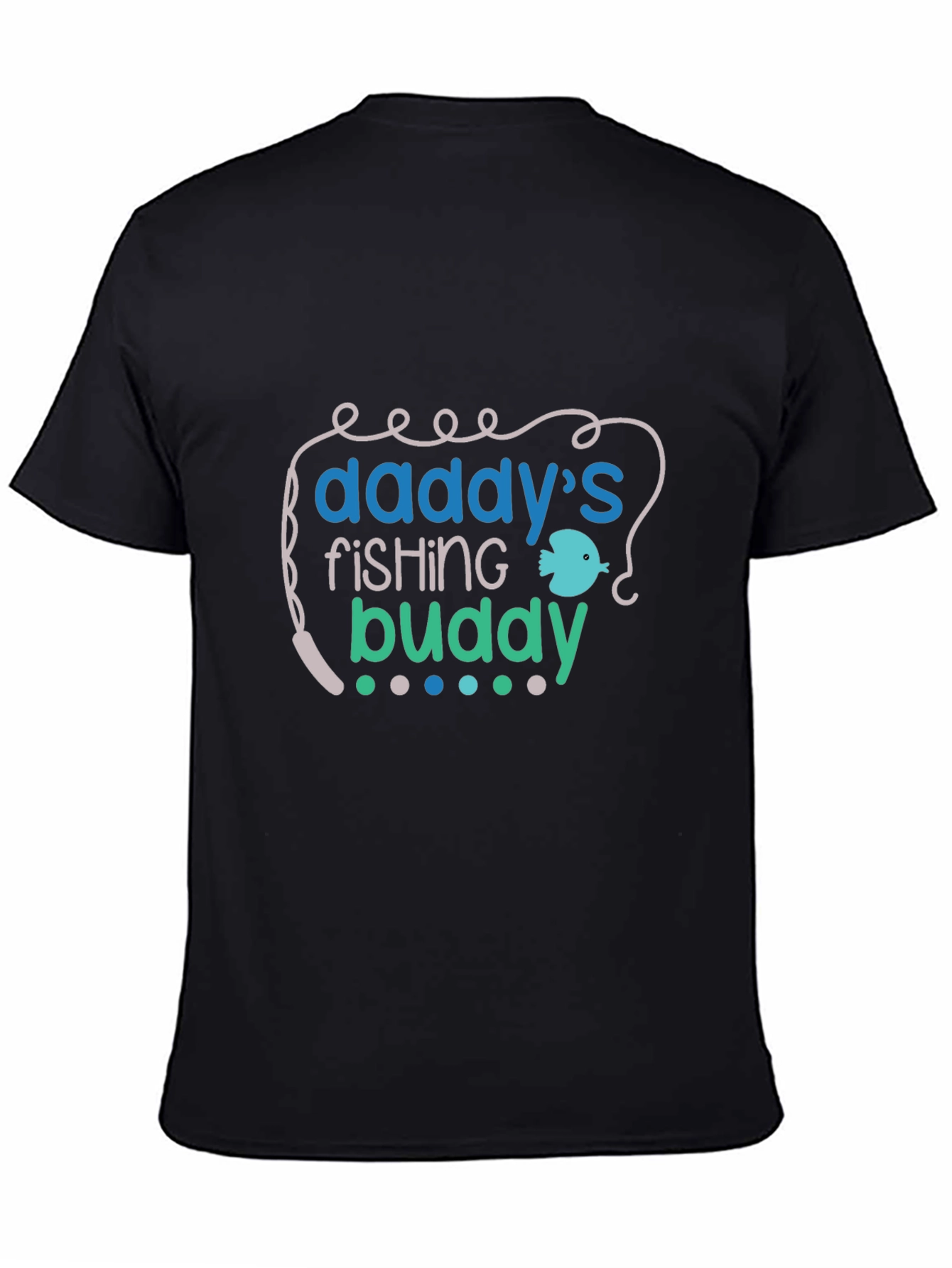 Daddys Fishing Buddy Tee - Black