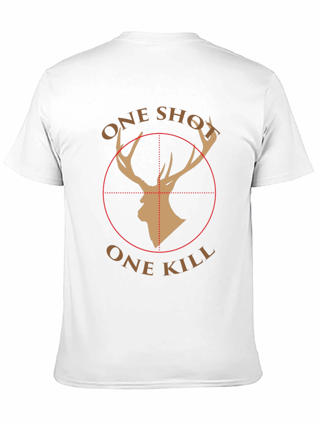 One Shot One Kill Deer Hunter Graphic T-Shirt