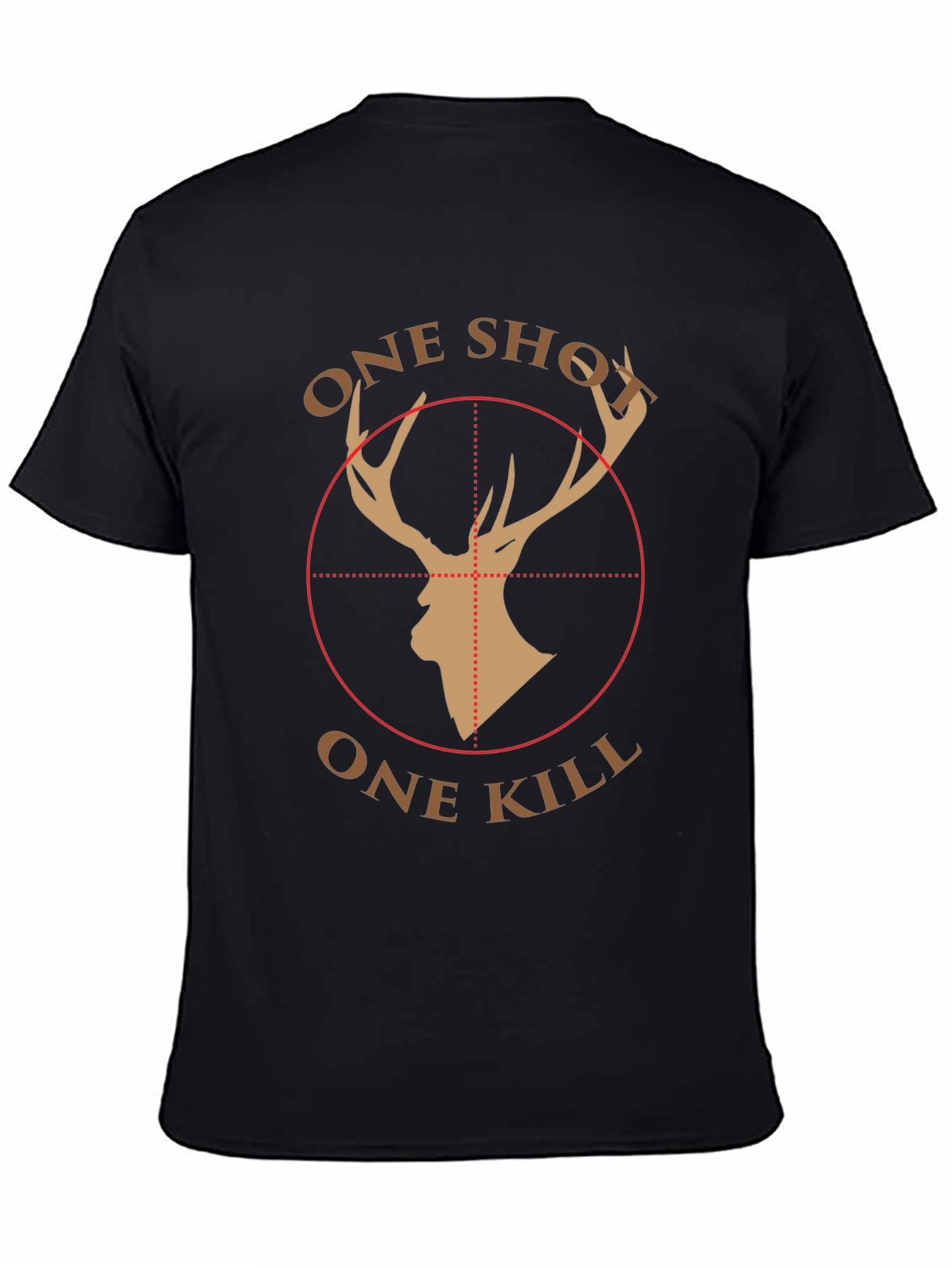One Shot One Kill Deer Hunter Graphic T-Shirt