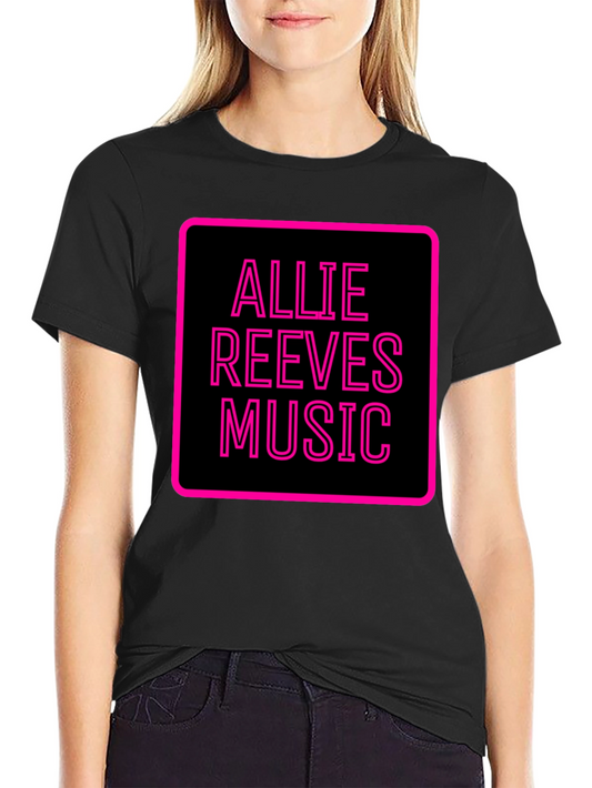 Allie Reeves Music Black T-Shirt