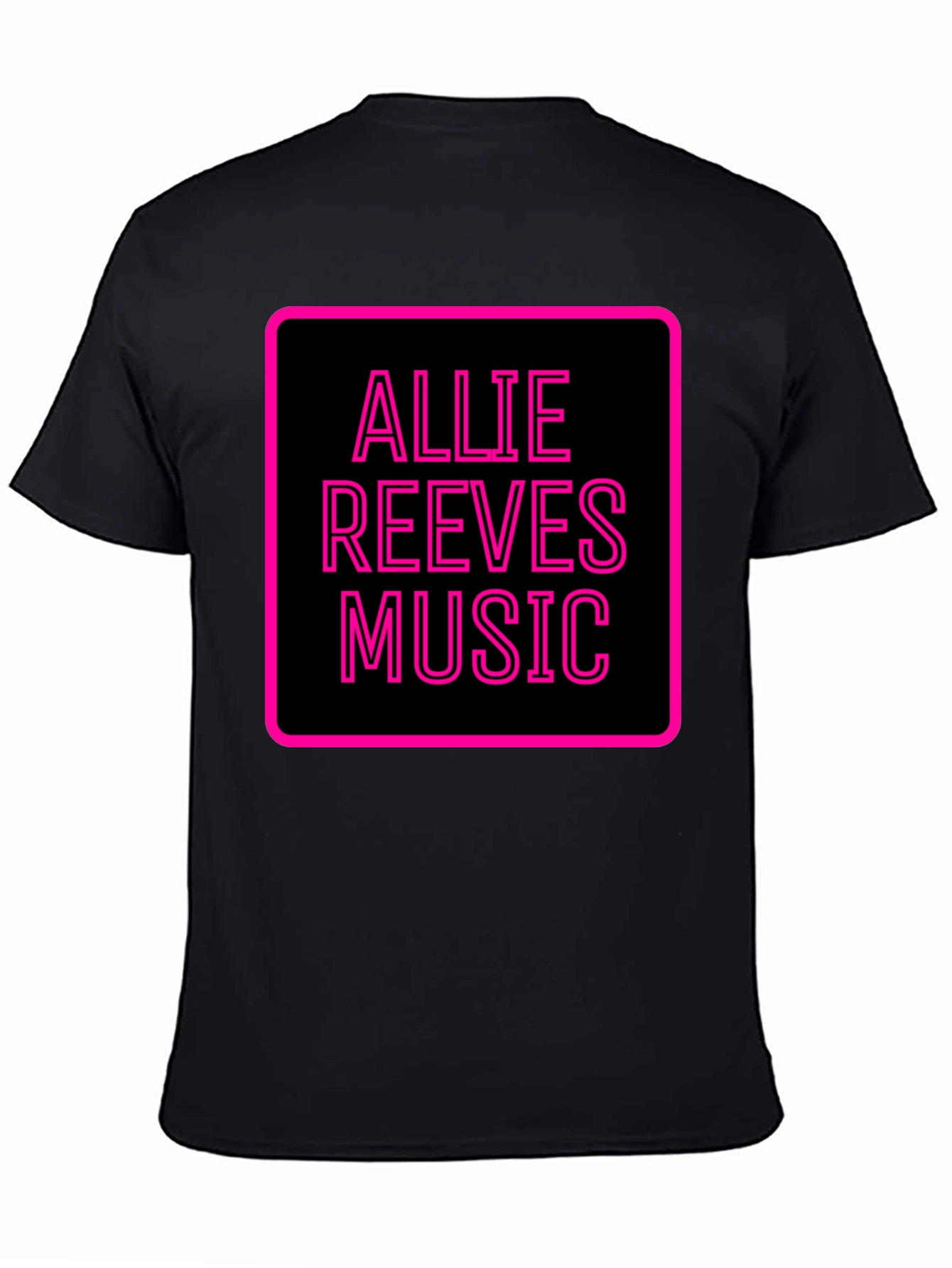 Allie Reeves Music Black T-Shirt