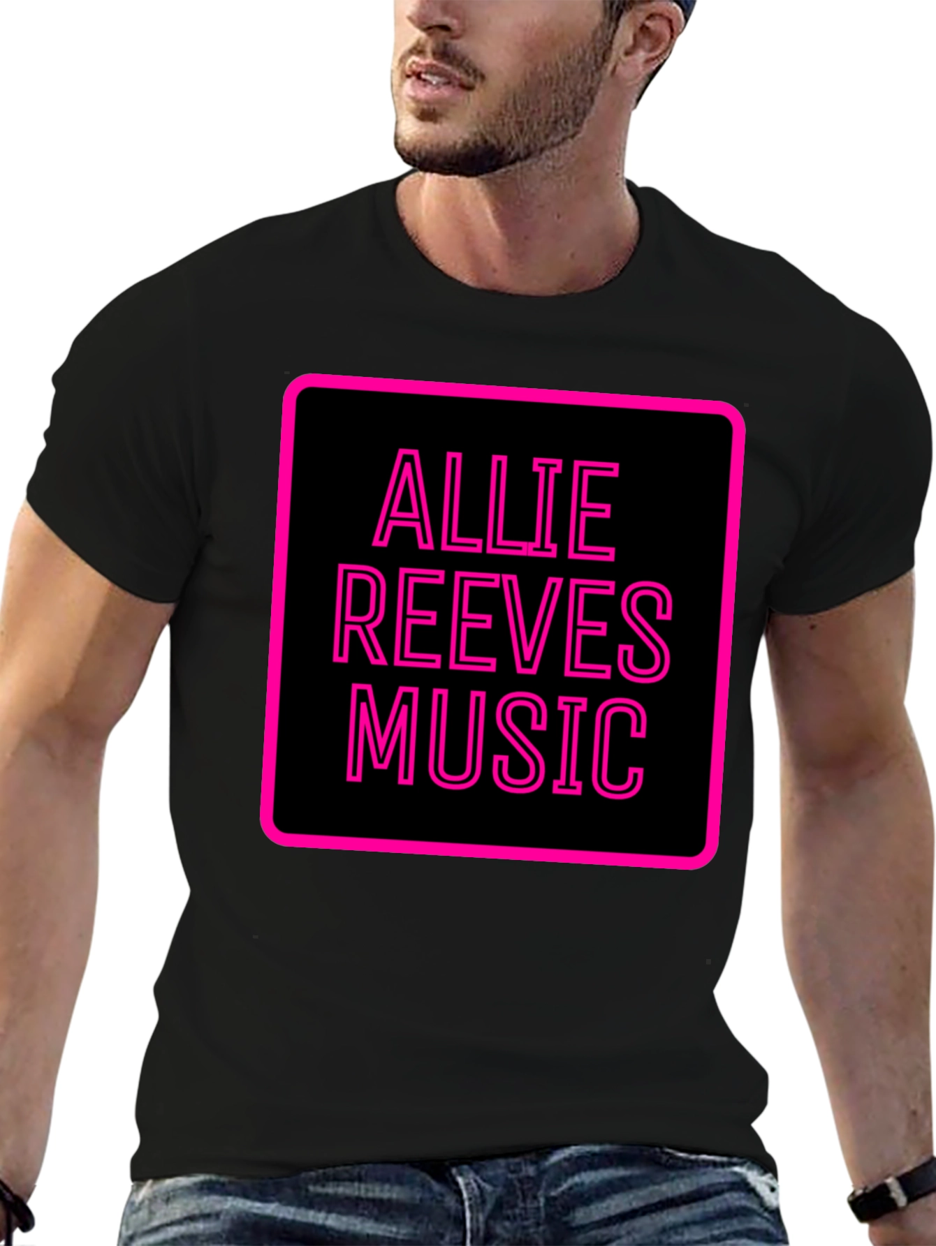 Allie Reeves Music Black T-Shirt