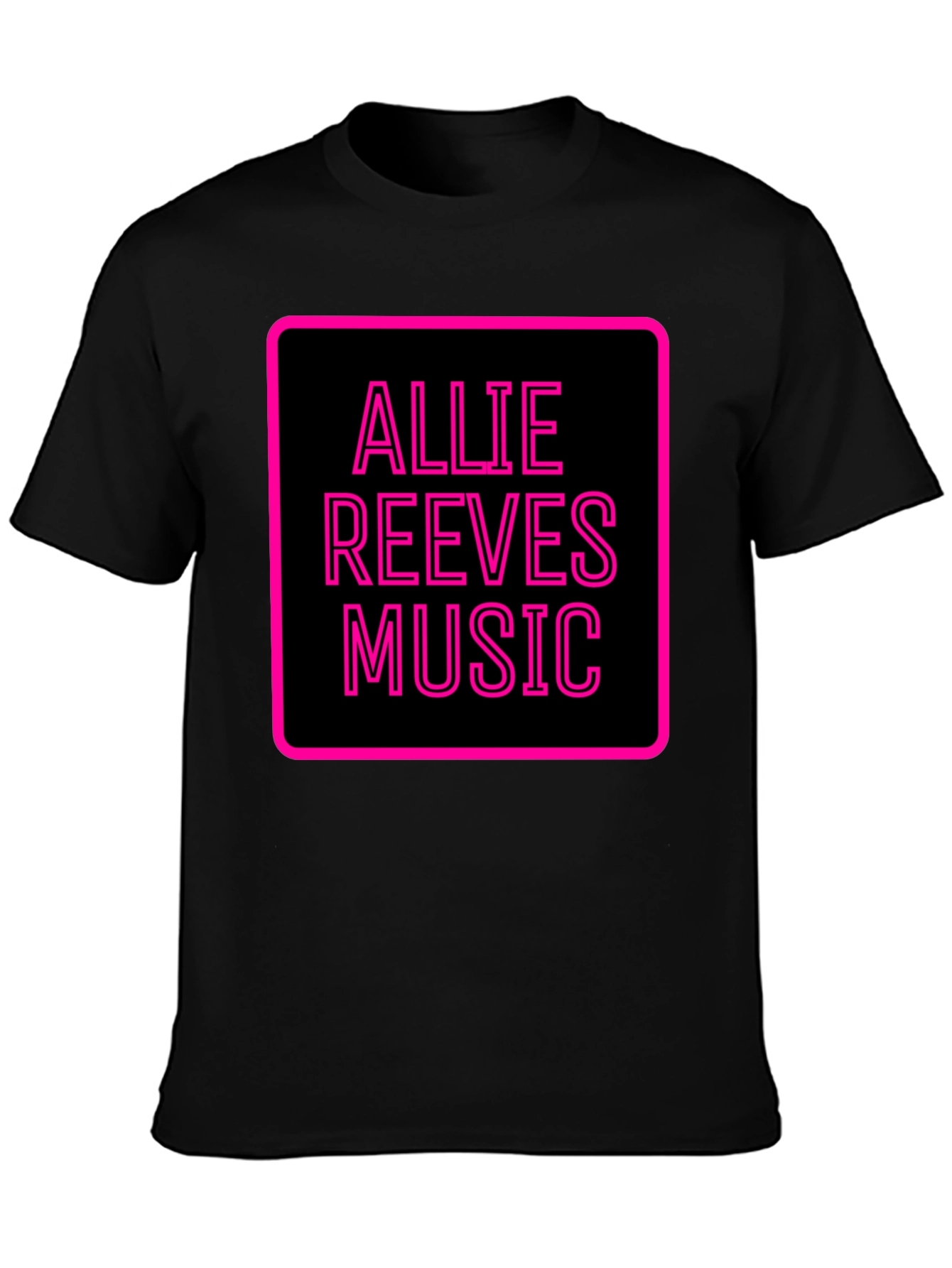 Allie Reeves Music Black T-Shirt