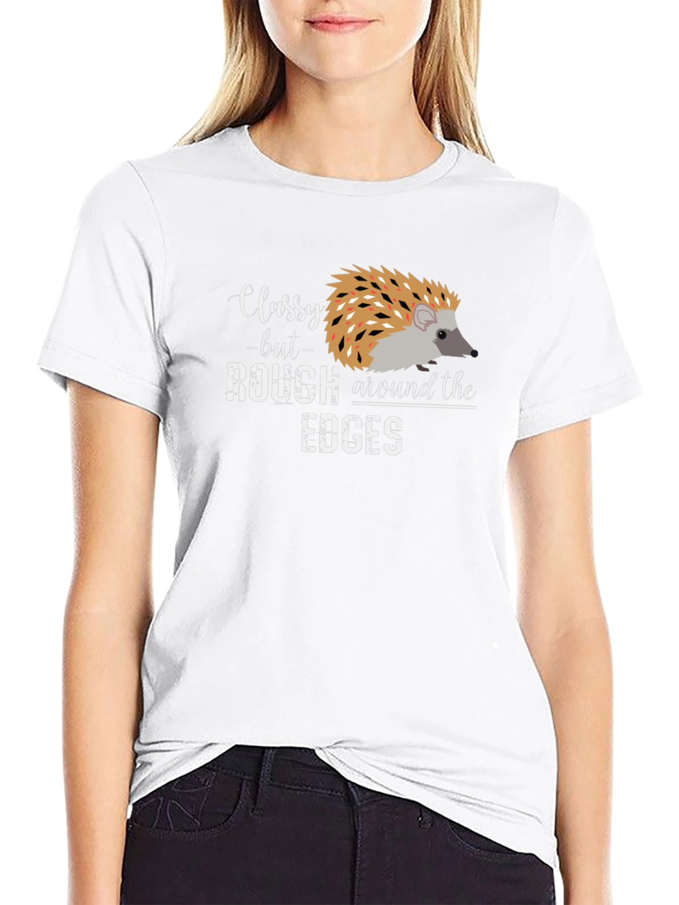 Classy But Rough Edges Hedgehog Graphic Tee