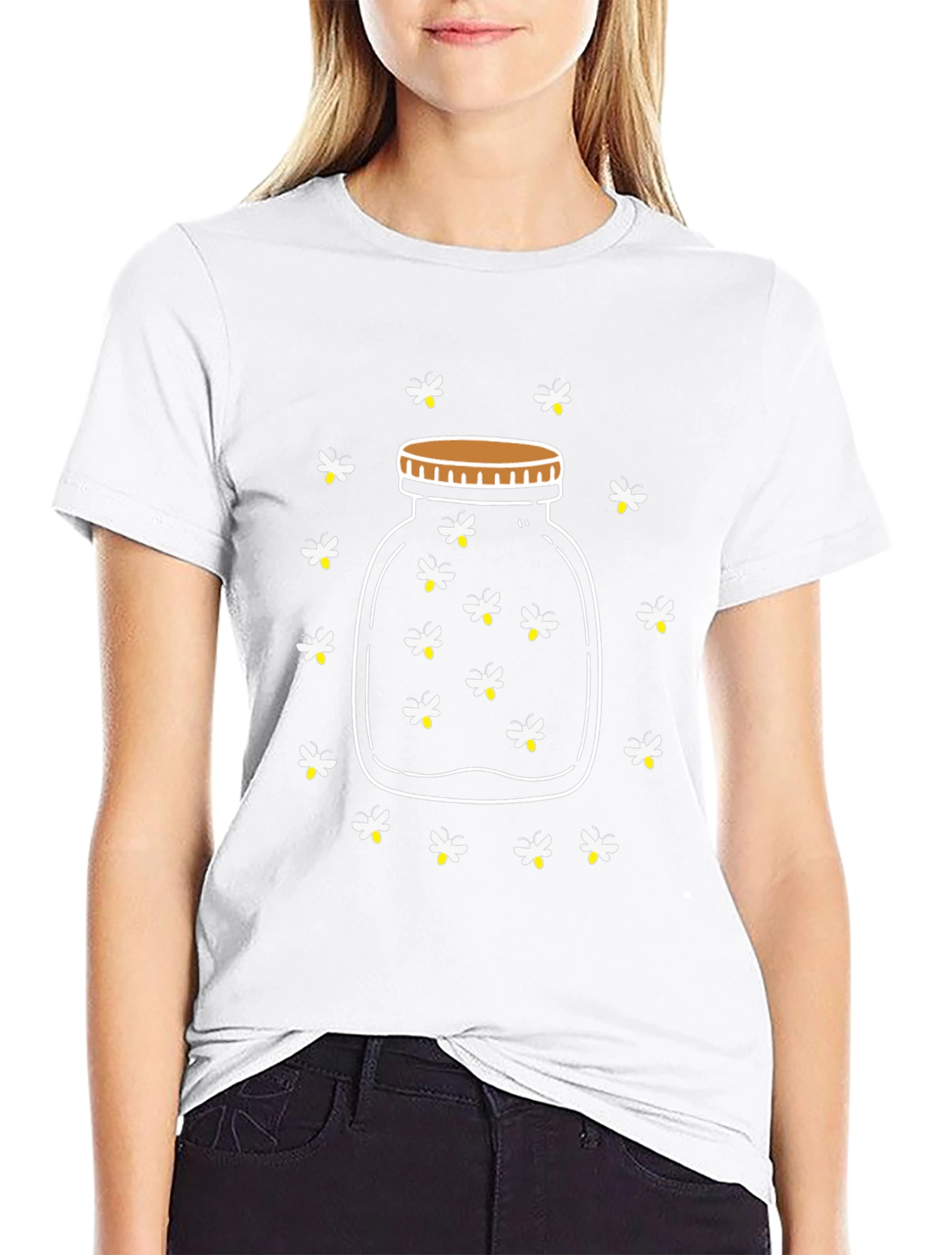 Firefly Jar Graphic Tee - Black Cotton Blend