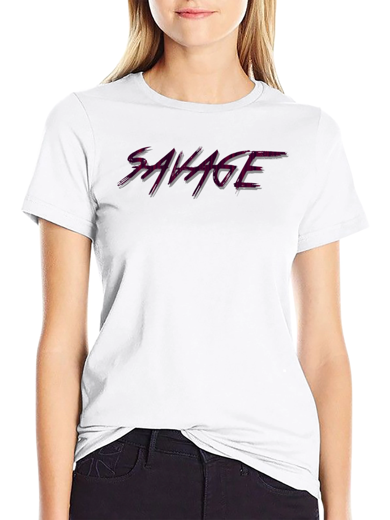 Savage Black T-Shirt - Stylish Graphic Tee