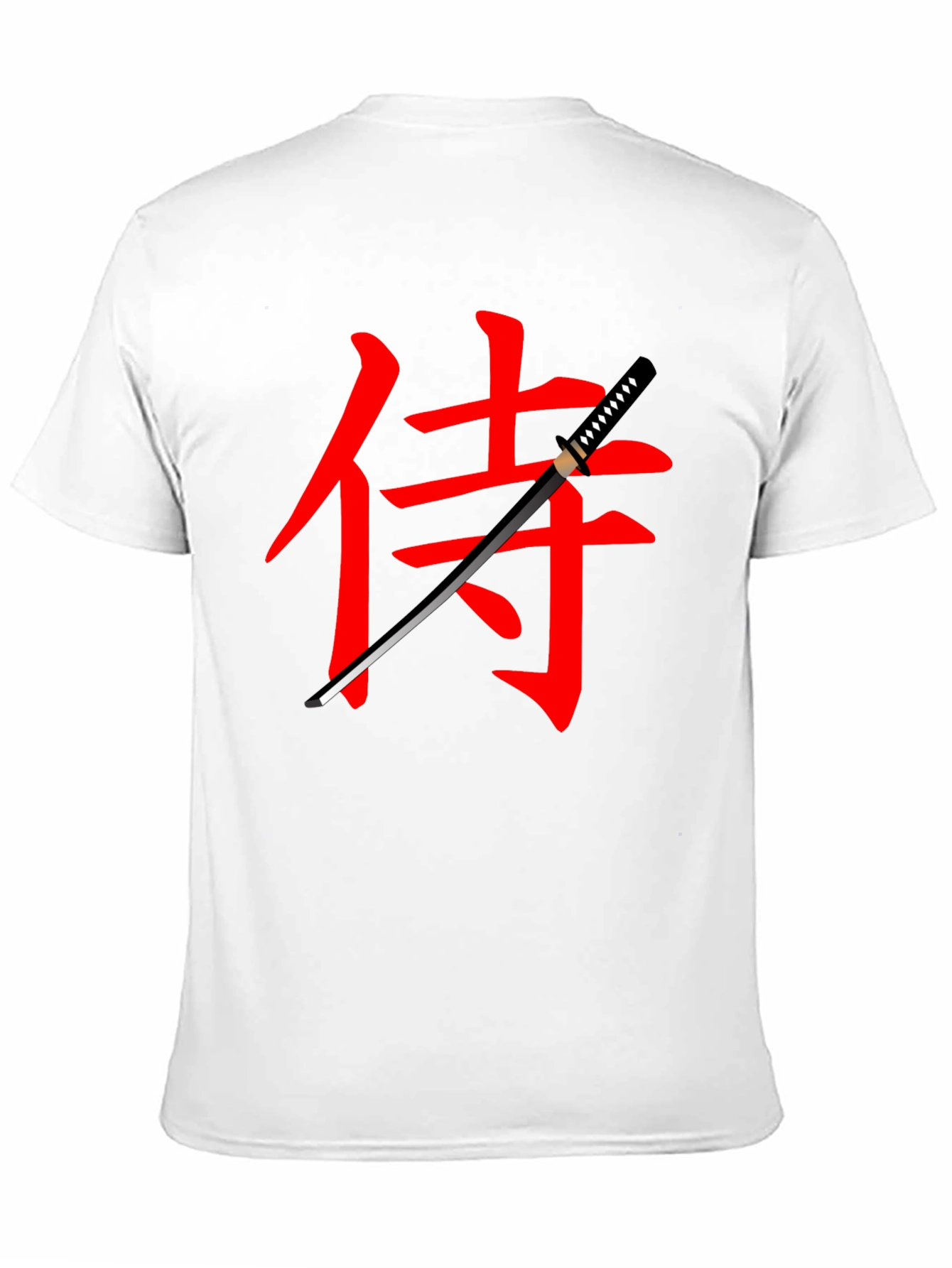 Samurai Katana Graphic Tee - Black