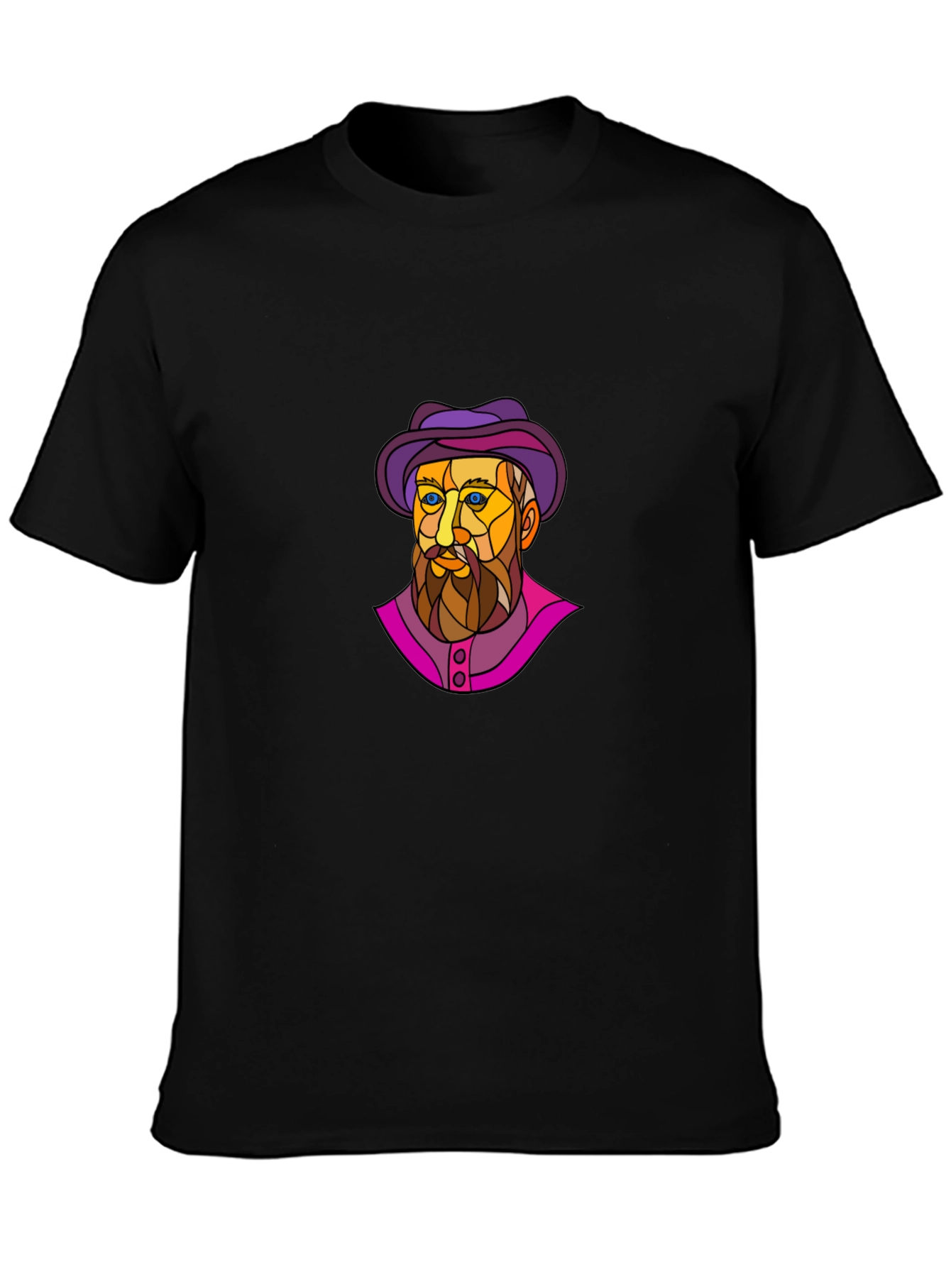 Artistic Man Portrait Graphic T-Shirt
