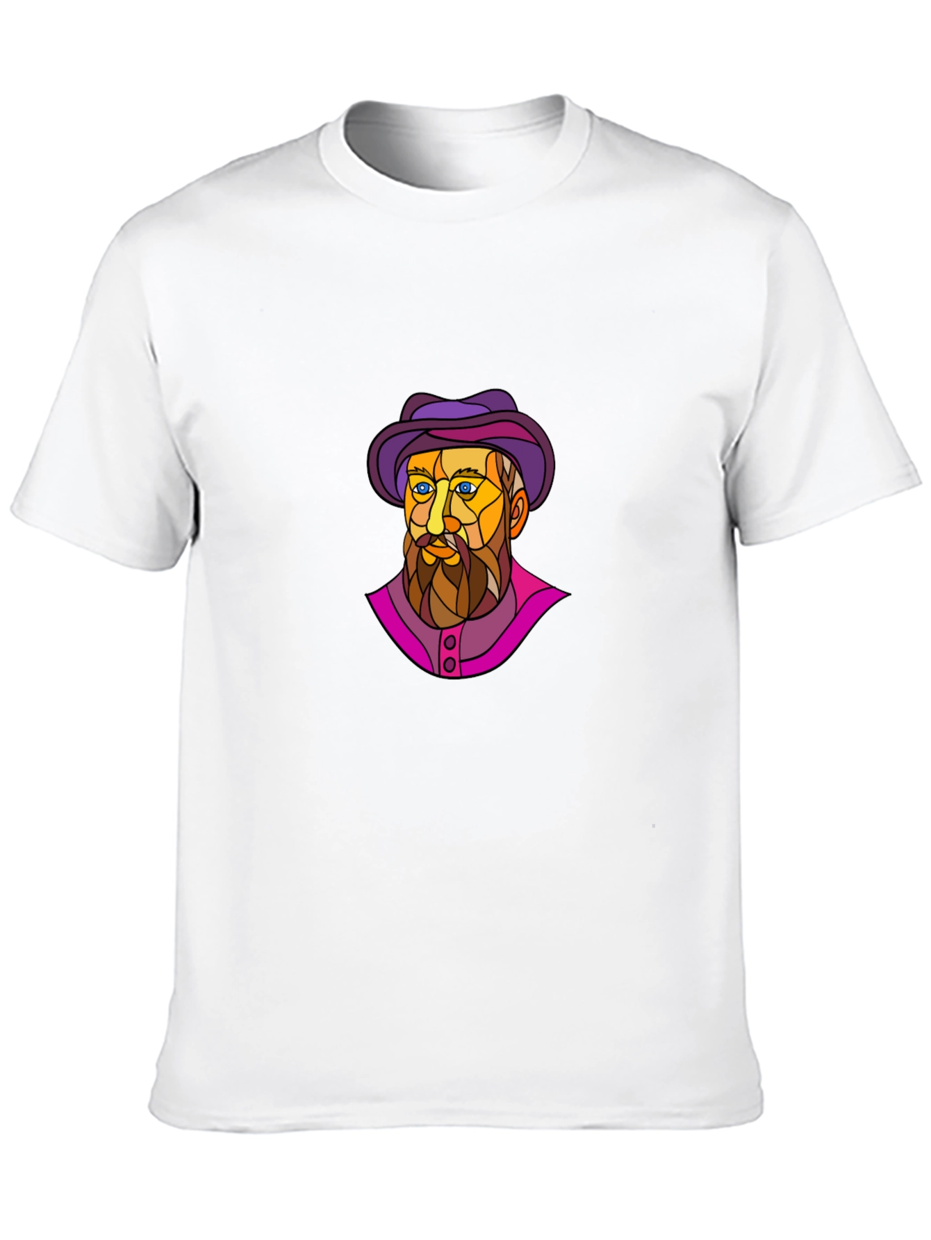 Artistic Man Portrait Graphic T-Shirt