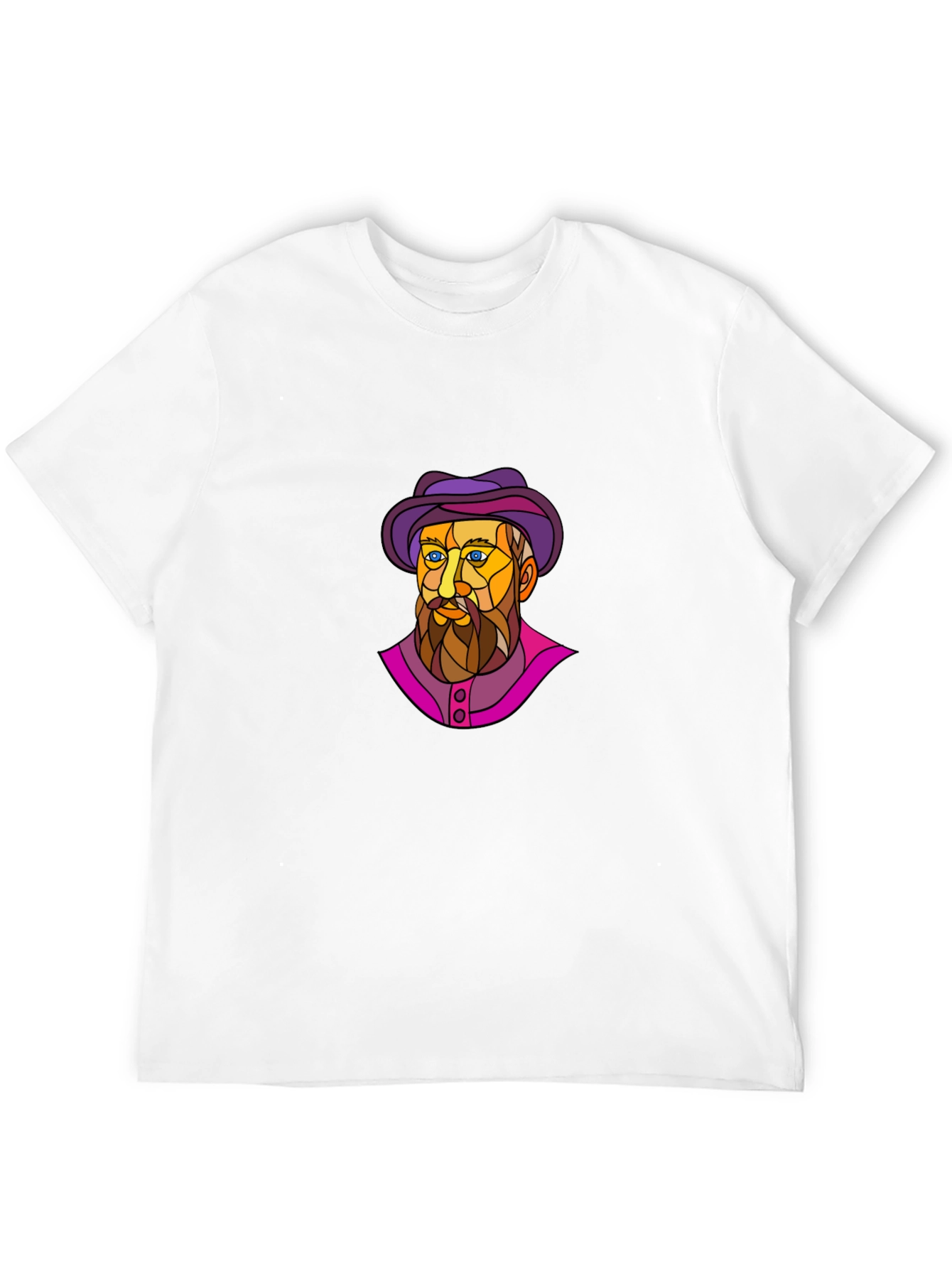 Artistic Man Portrait Graphic T-Shirt
