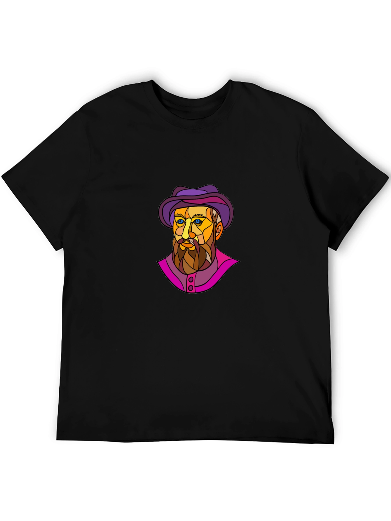 Artistic Man Portrait Graphic T-Shirt