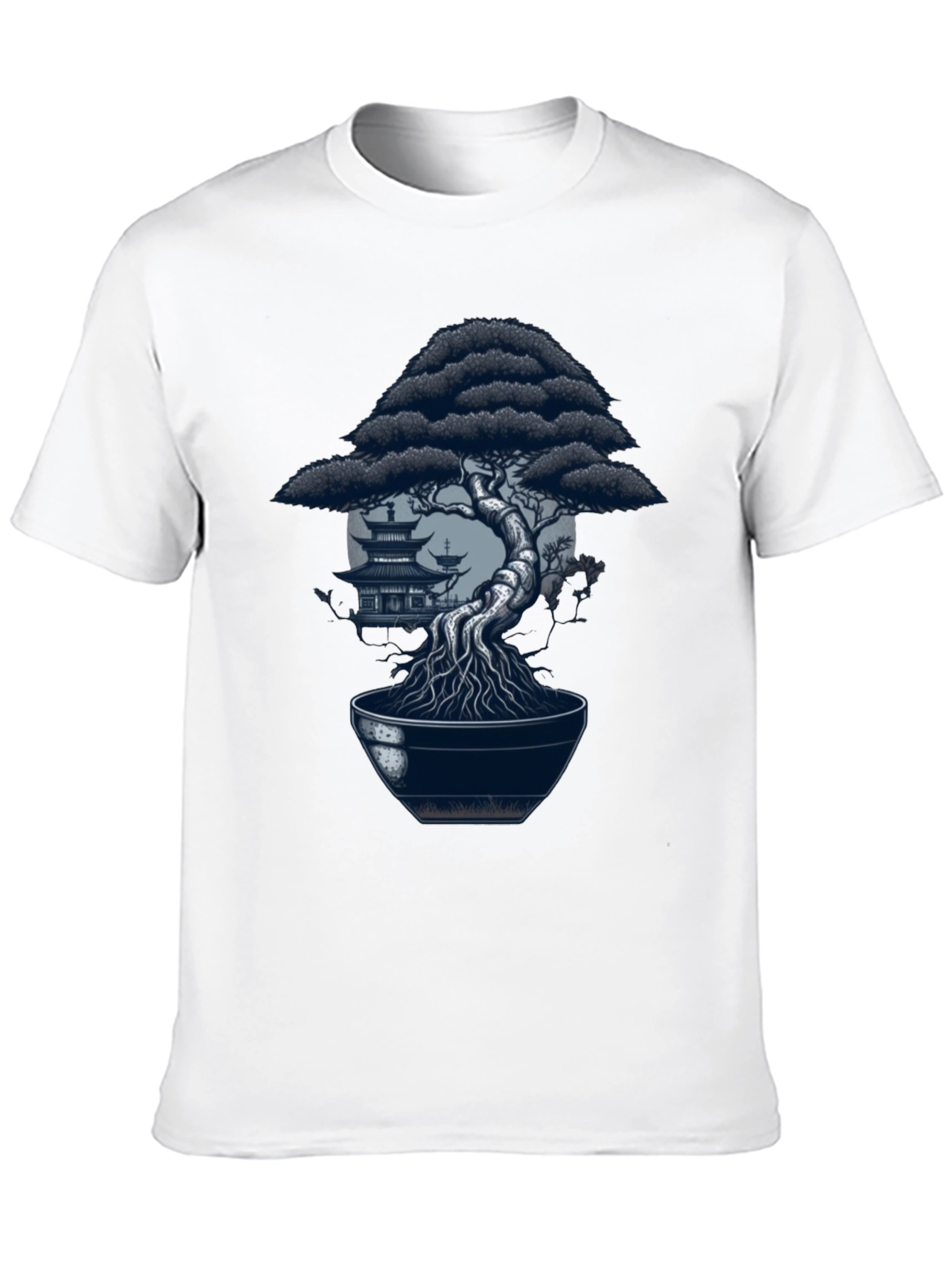 Bonsai Tree Graphic Tee - Zen Style Shirt