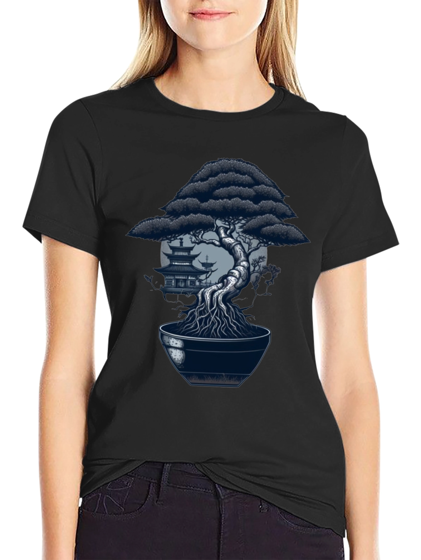 Bonsai Tree Graphic Tee - Zen Style Shirt