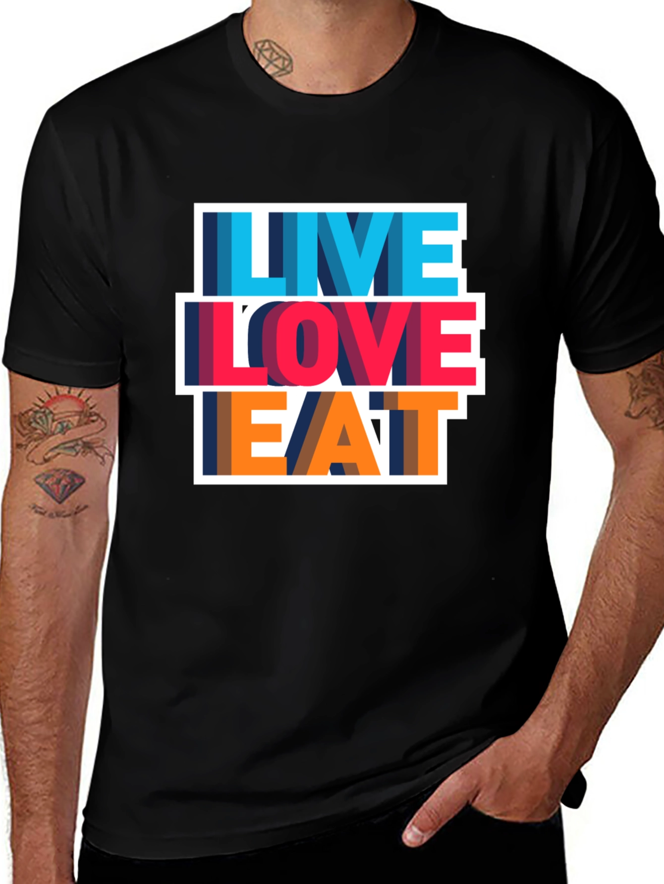 Live Love Eat Graphic Tee