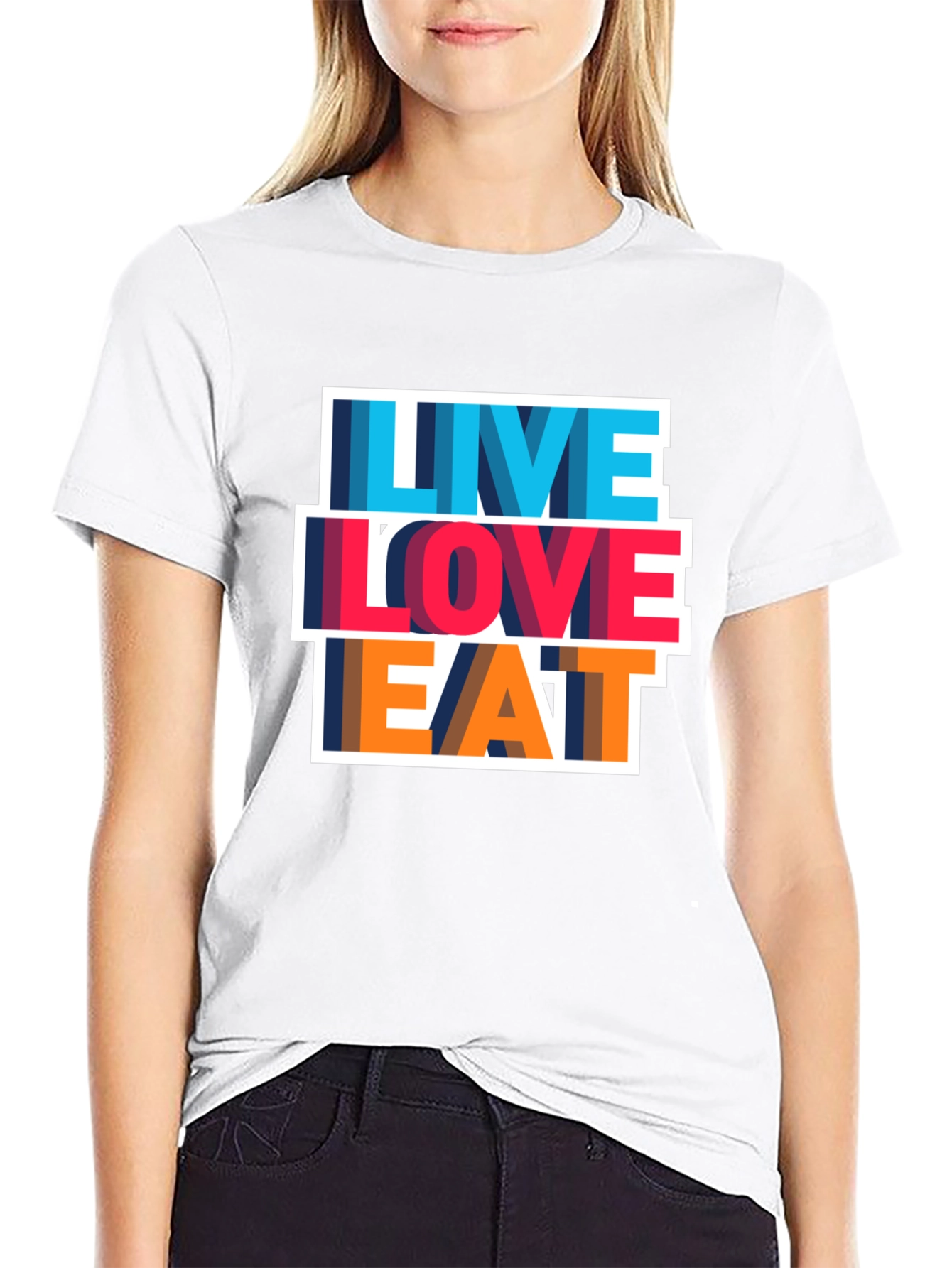 Live Love Eat Graphic Tee