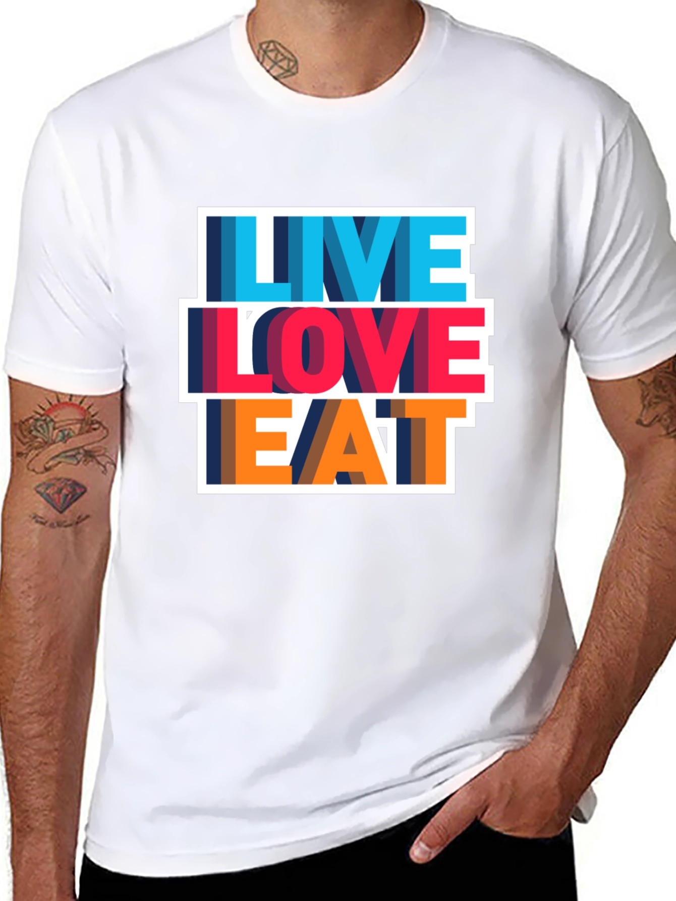 Live Love Eat Graphic Tee