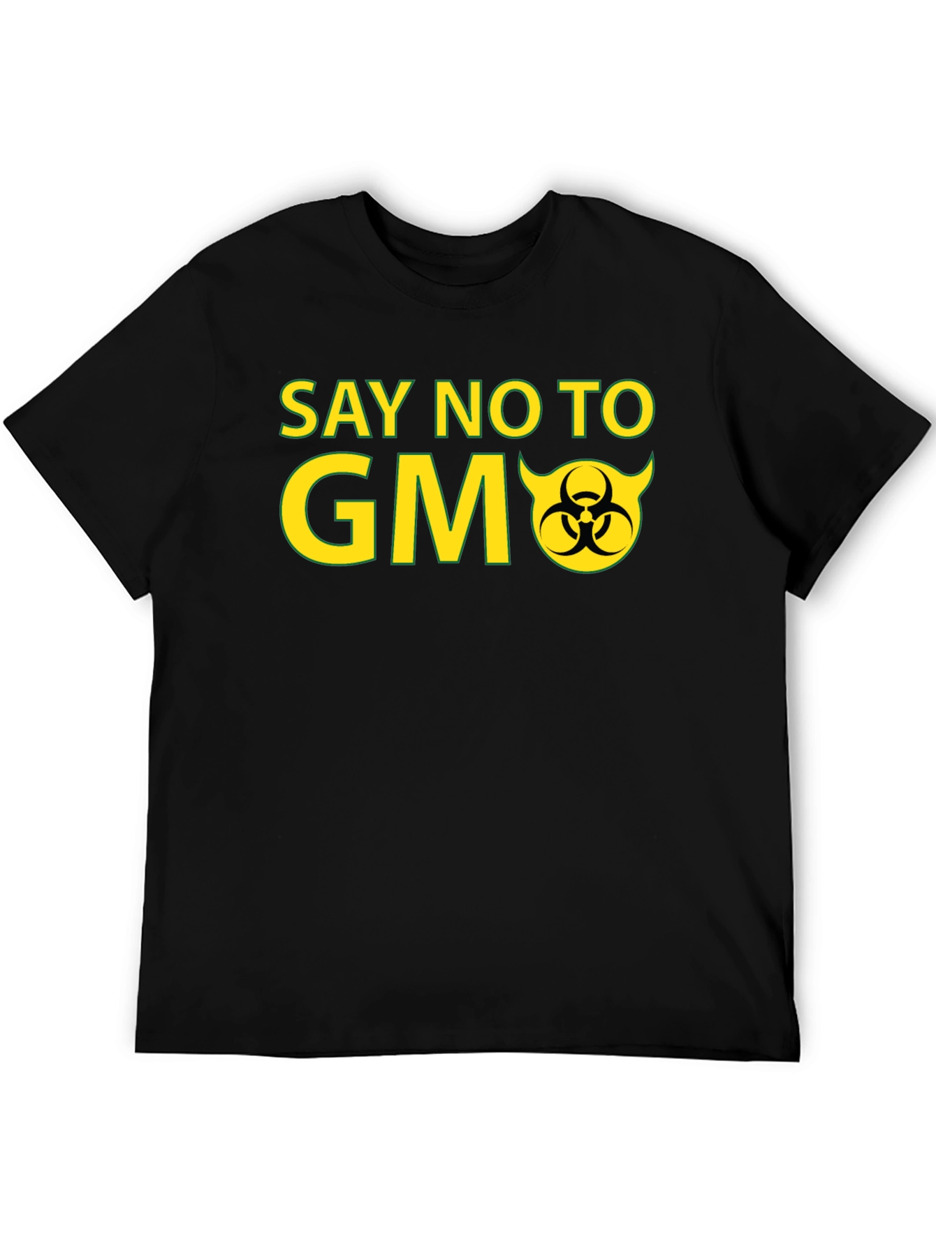 Say No to GMO Black T-Shirt