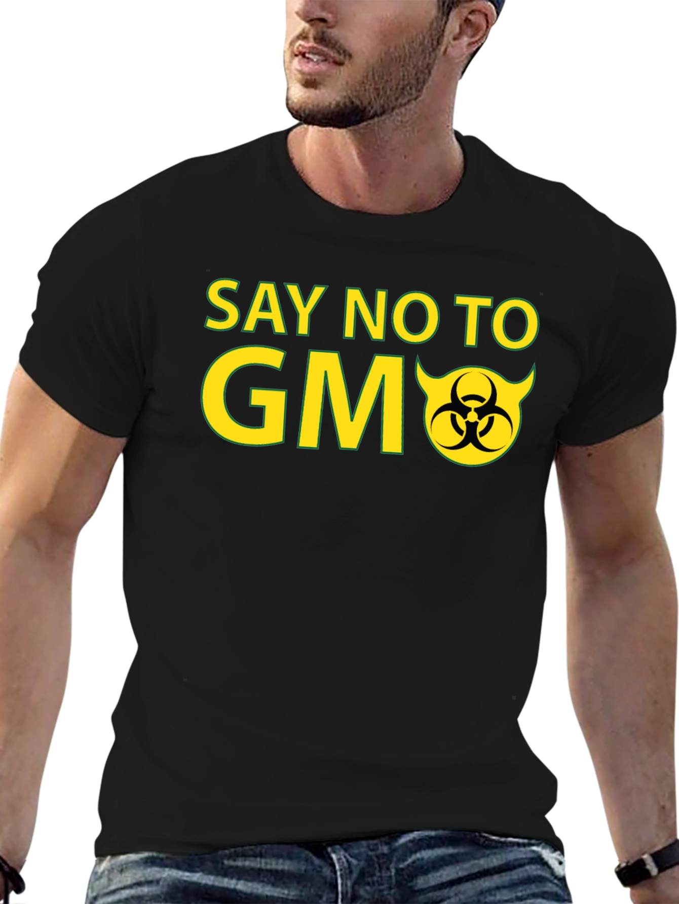 Say No to GMO Black T-Shirt
