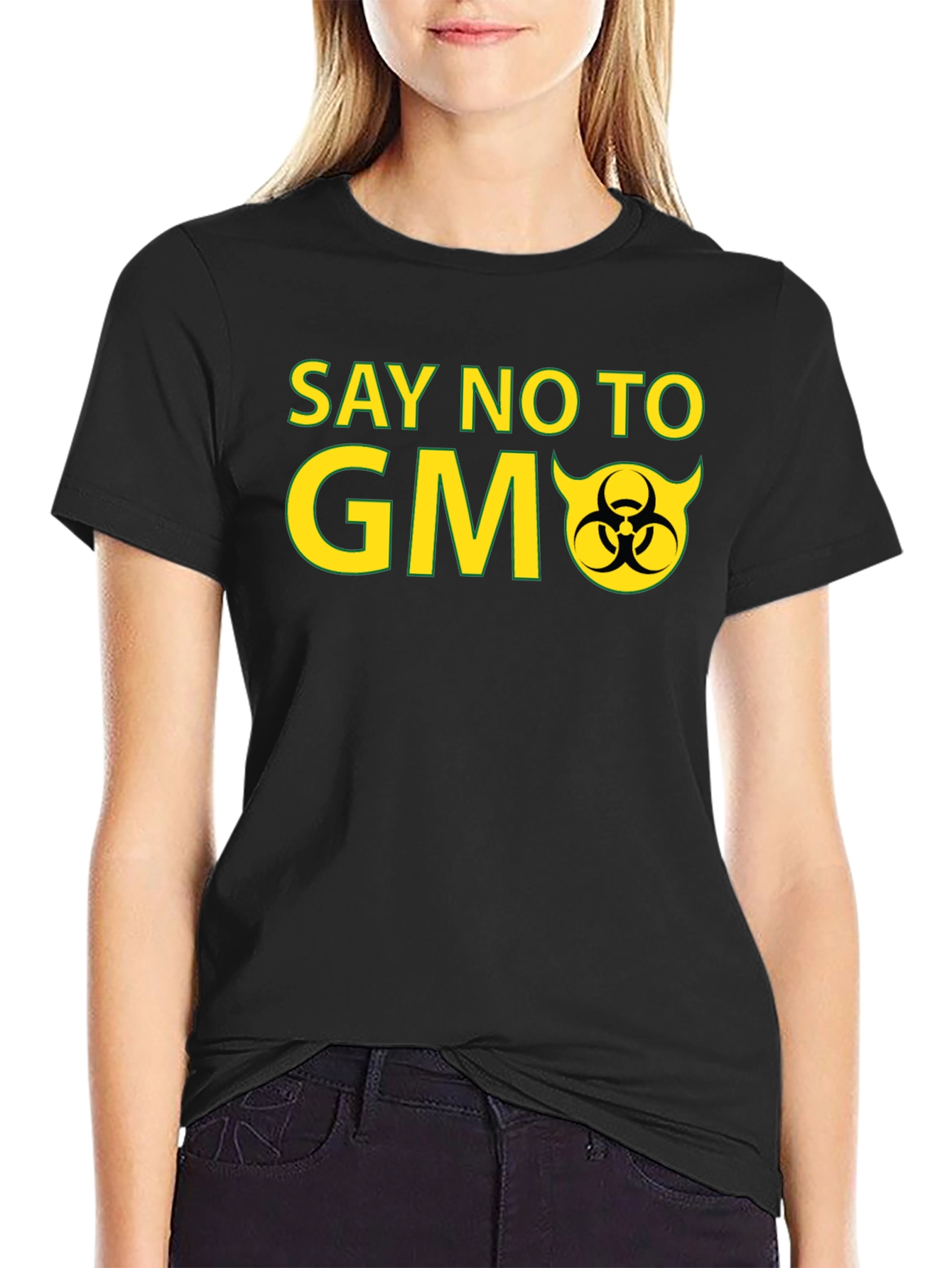 Say No to GMO Black T-Shirt