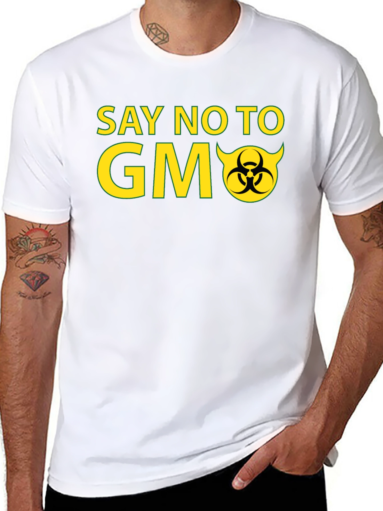 Say No to GMO Black T-Shirt