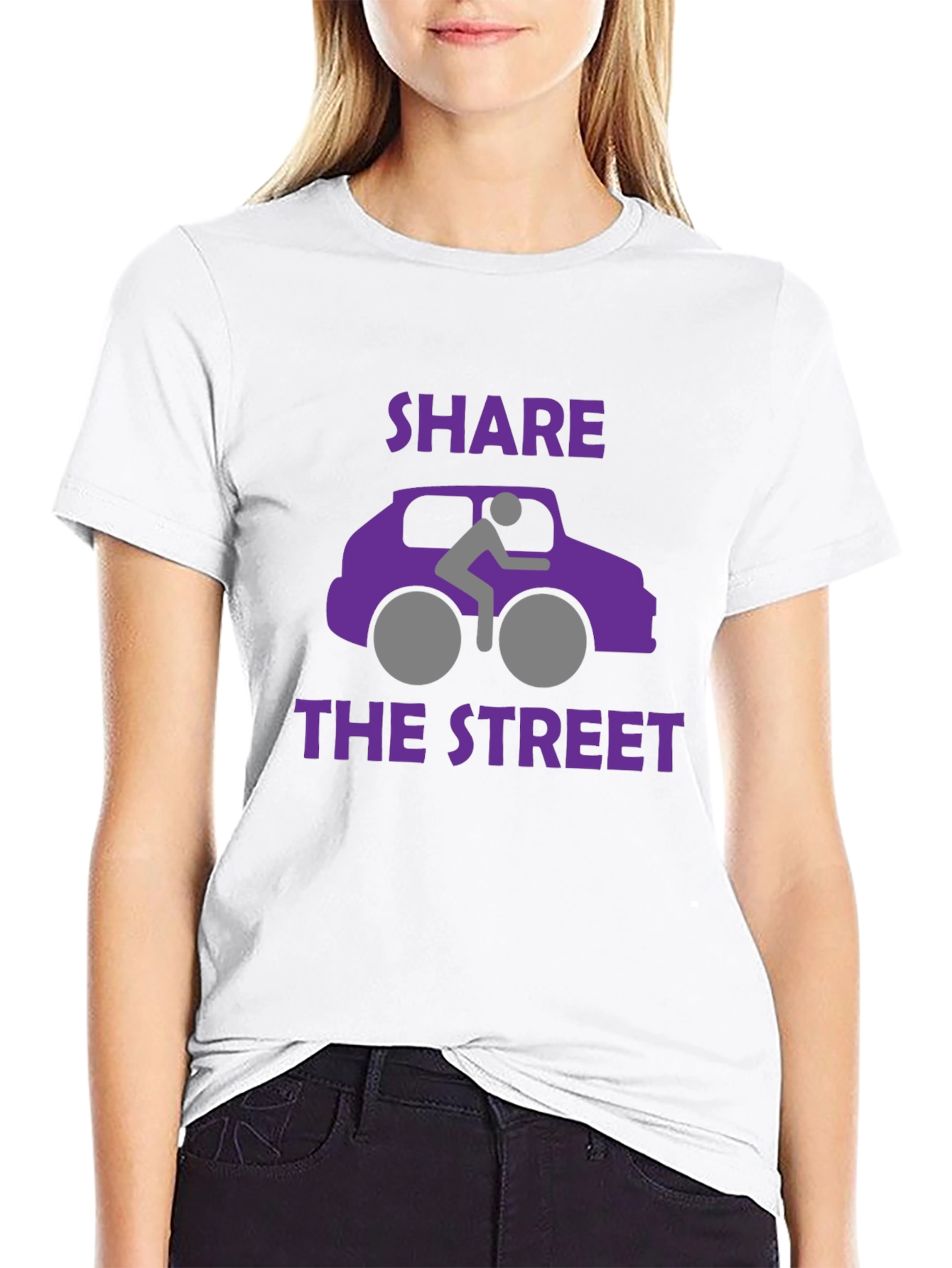 Share the Street Graphic T-Shirt - Black