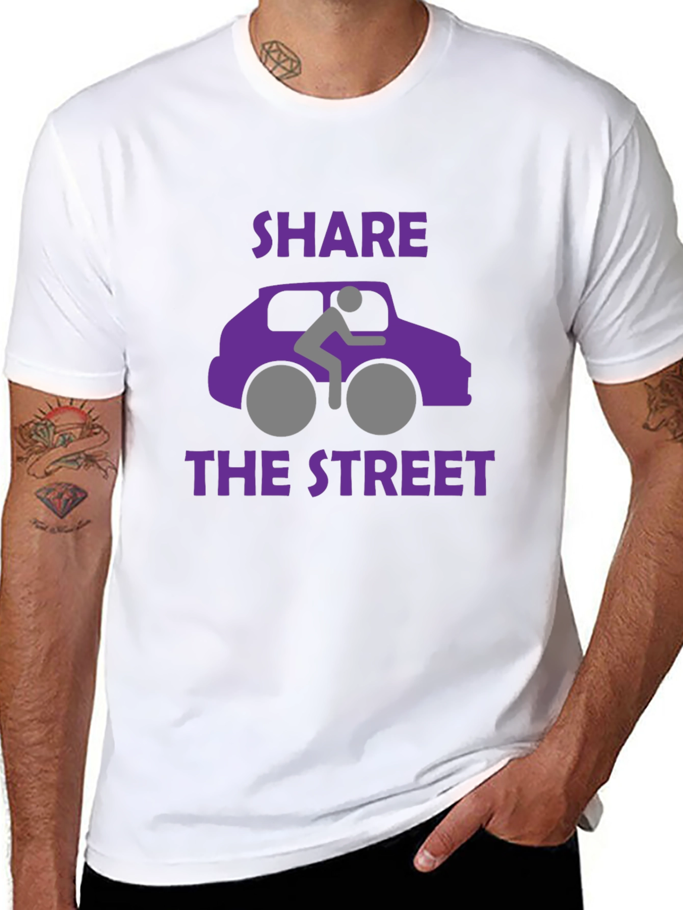 Share the Street Graphic T-Shirt - Black
