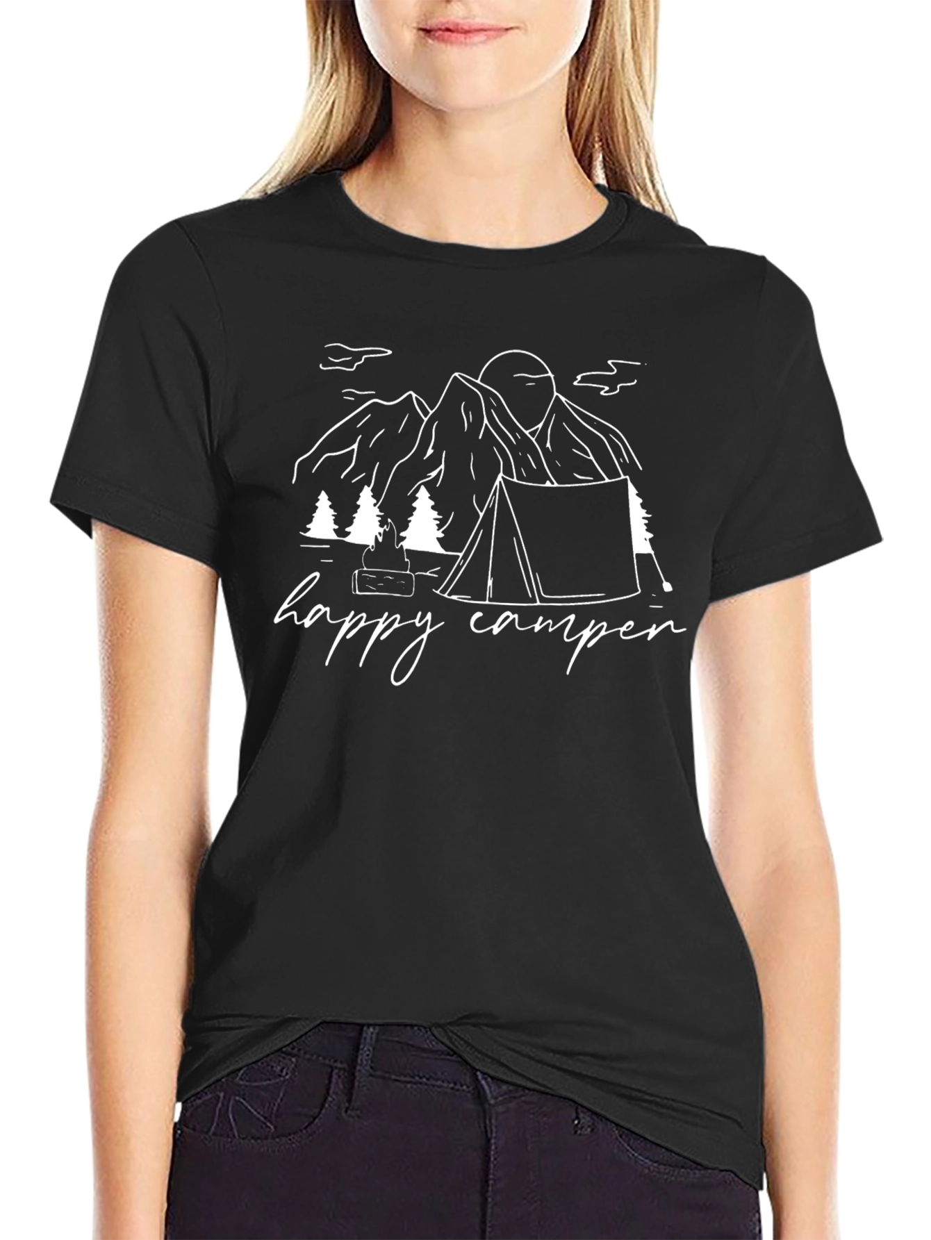 Happy Camper Graphic Tee - Adventure Ready!