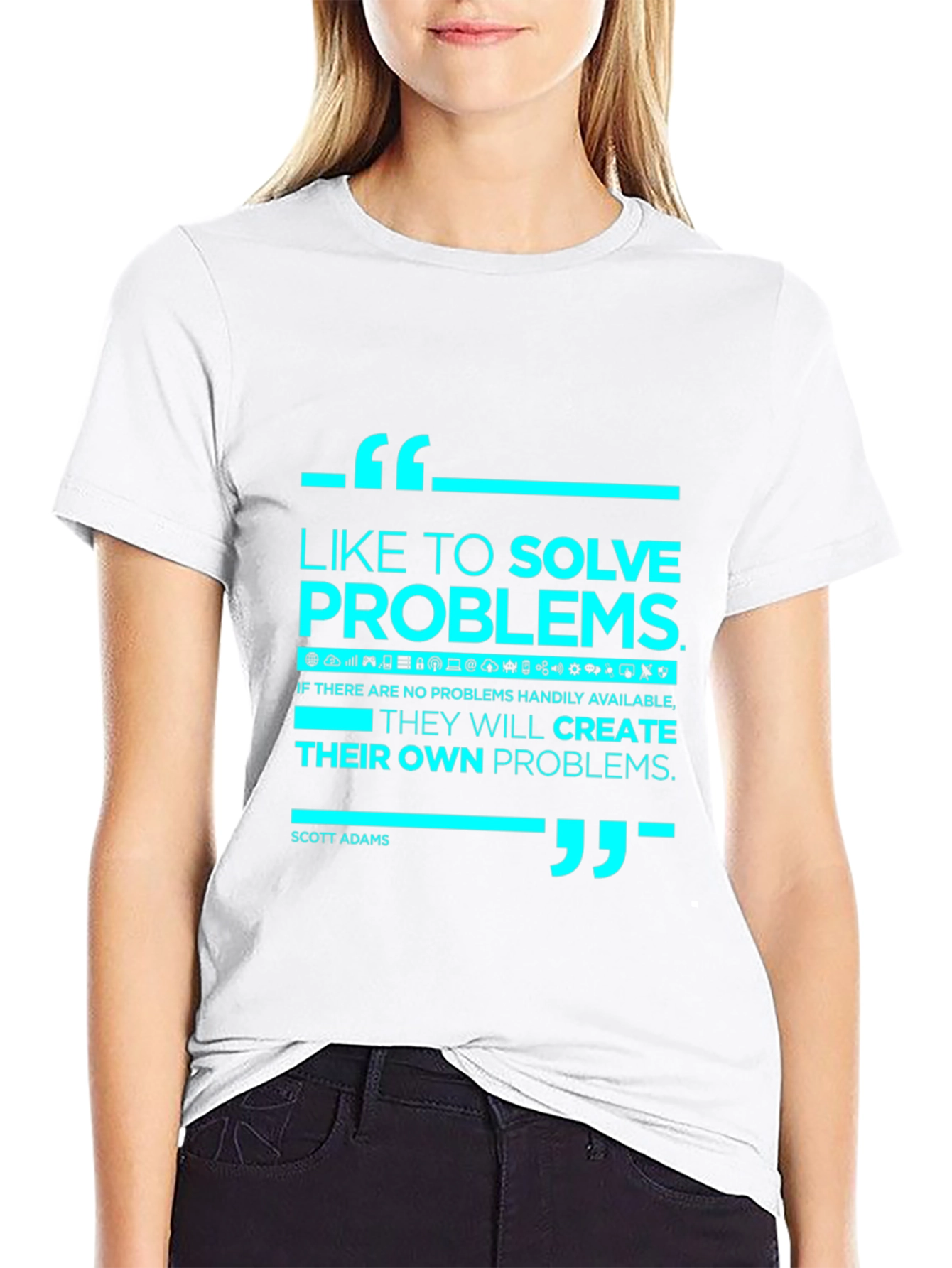 Solve Problems Graphic Tee - Black
