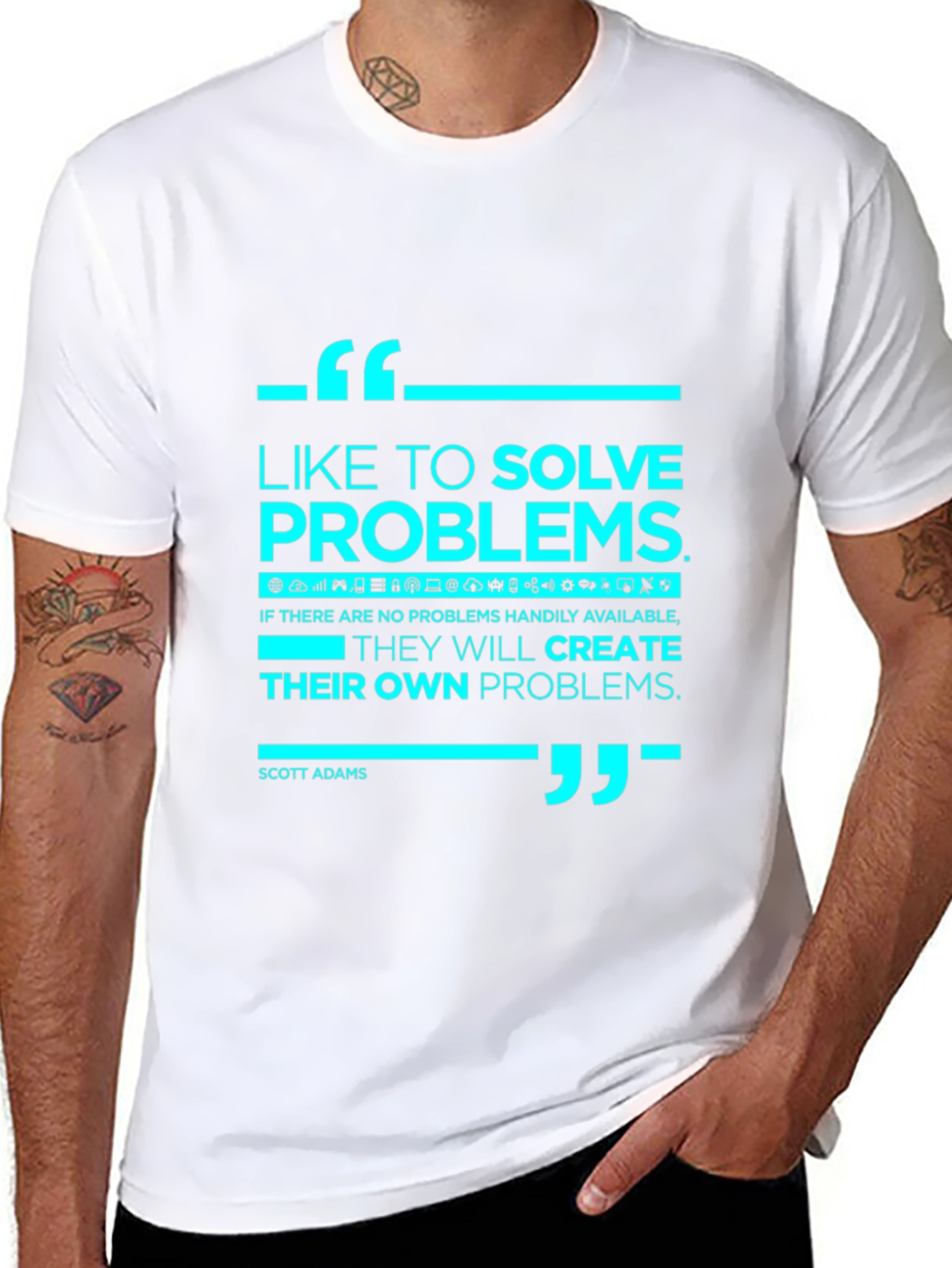 Solve Problems Graphic Tee - Black
