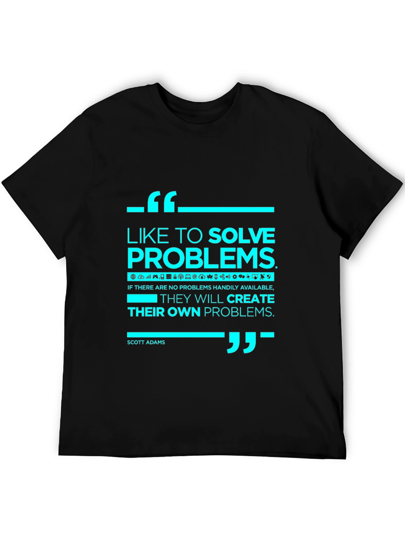 Solve Problems Graphic Tee - Black