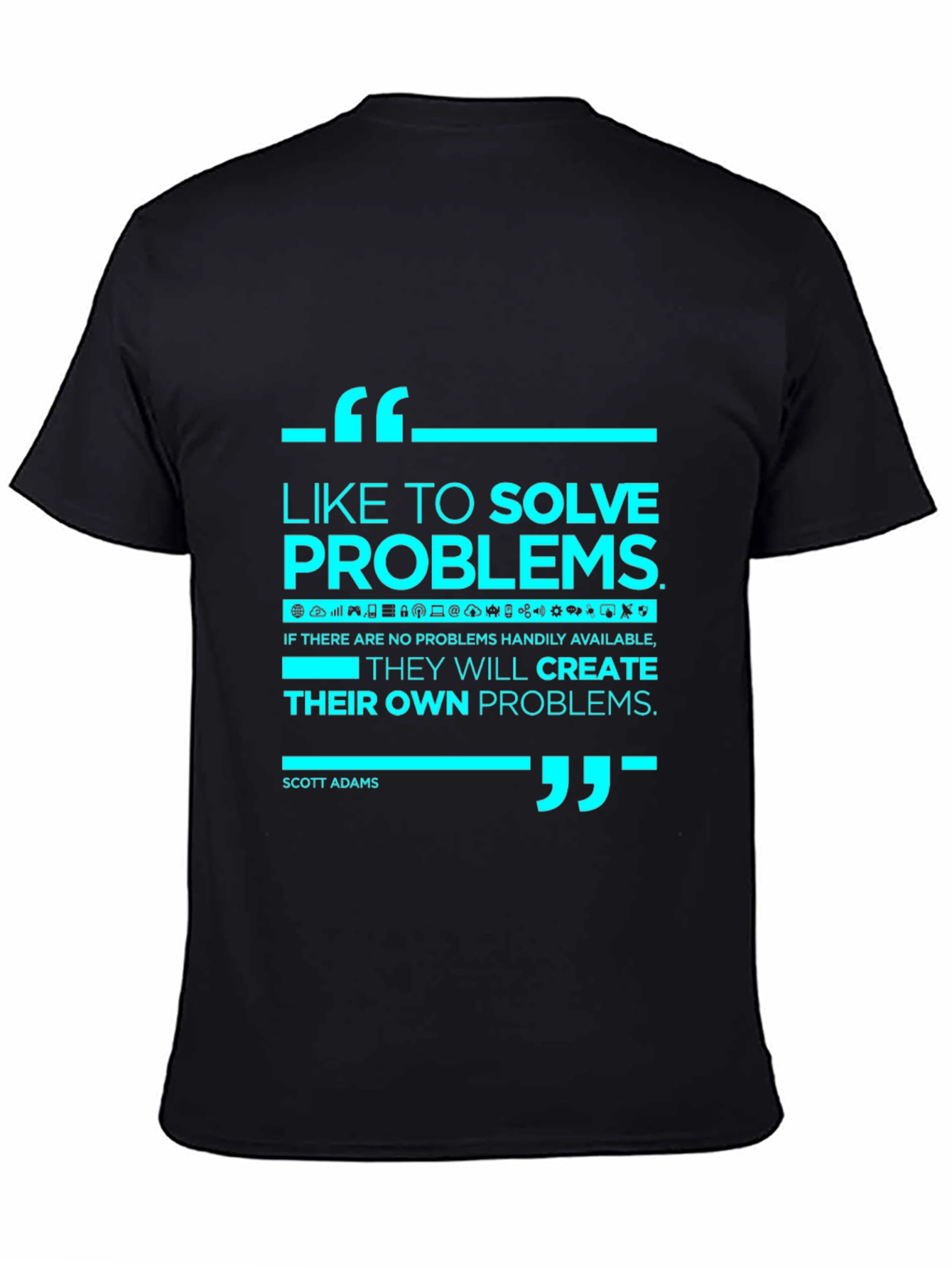 Solve Problems Graphic Tee - Black
