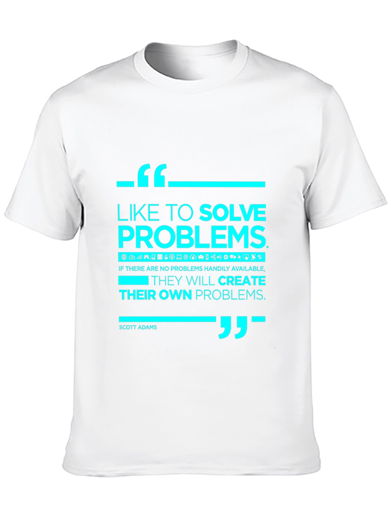 Solve Problems Graphic Tee - Black