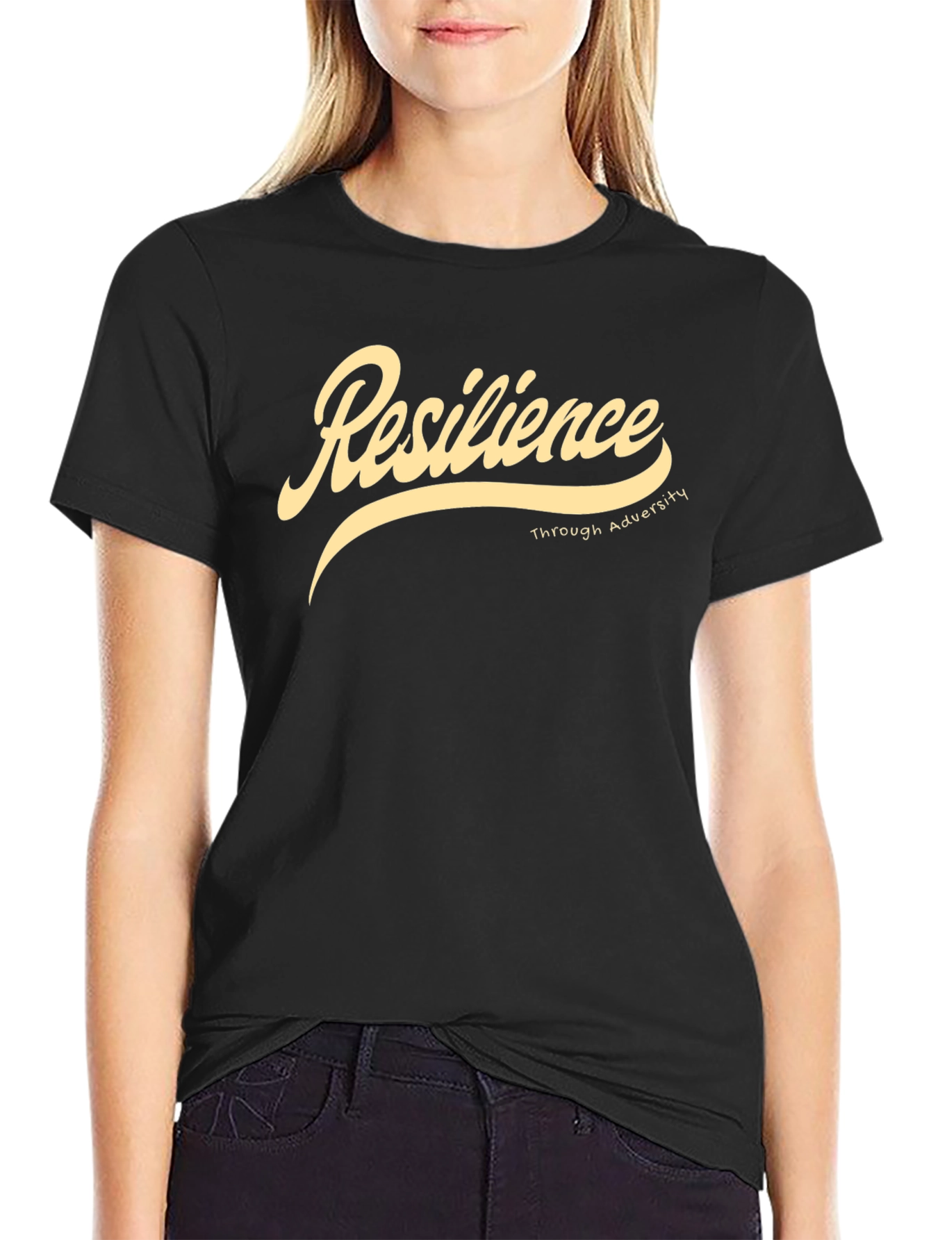 Resilience Graphic T-Shirt - Black Casual Tee