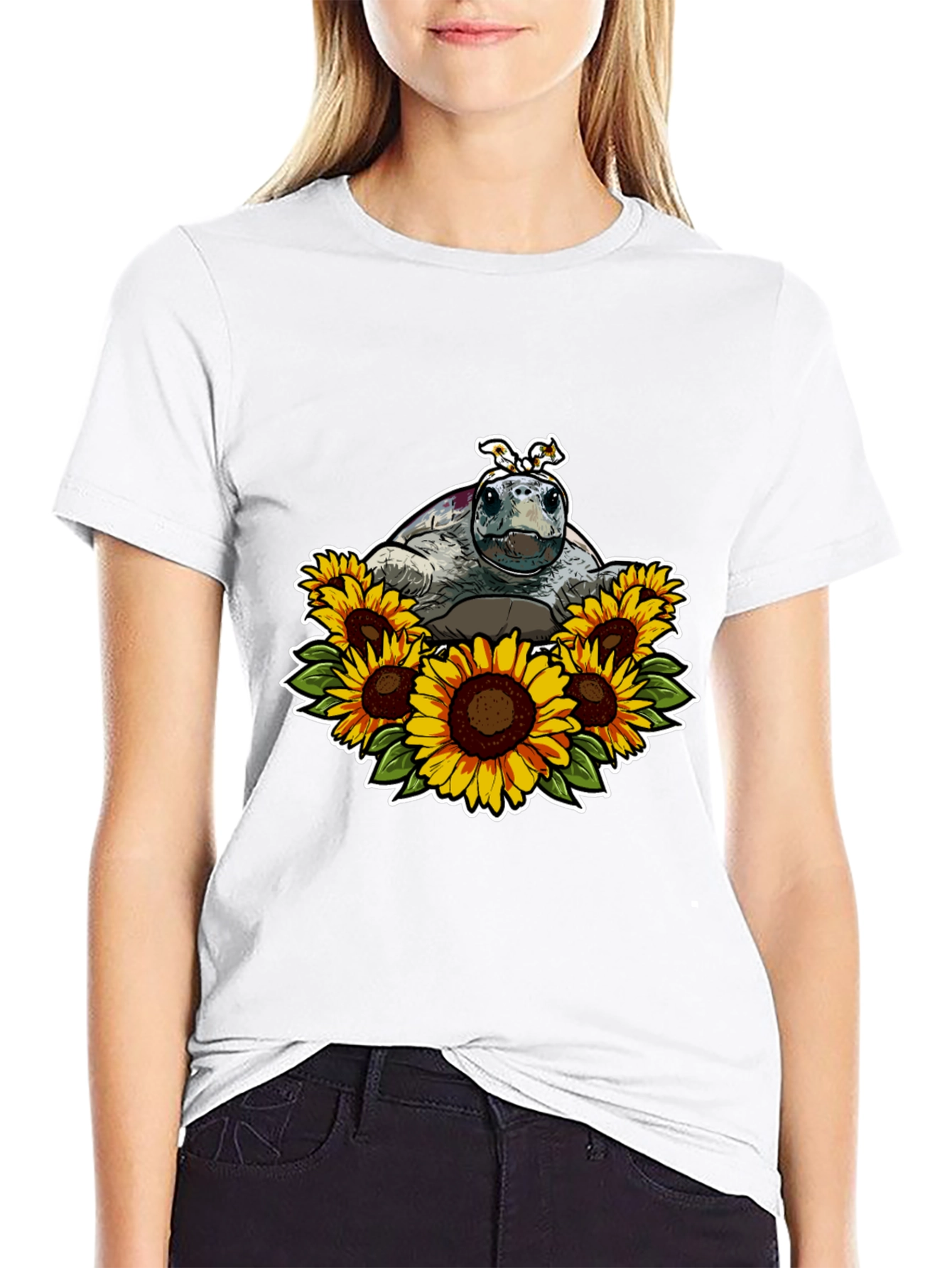 Turtle and Sunflower T-Shirt