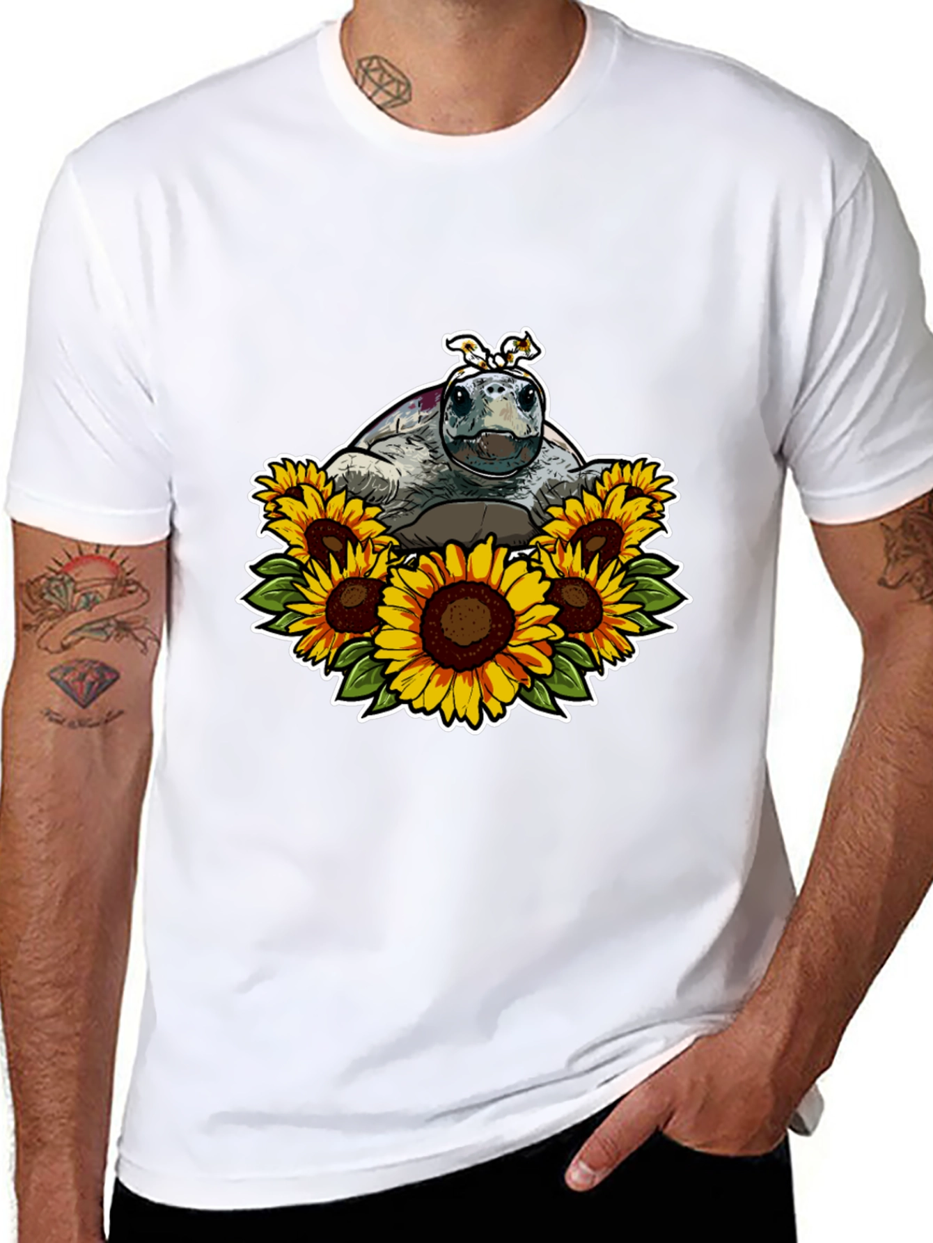 Turtle and Sunflower T-Shirt