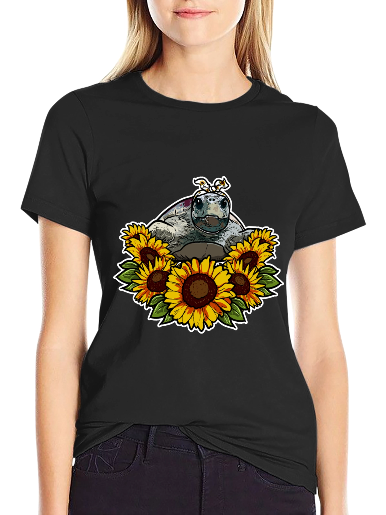 Turtle and Sunflower T-Shirt