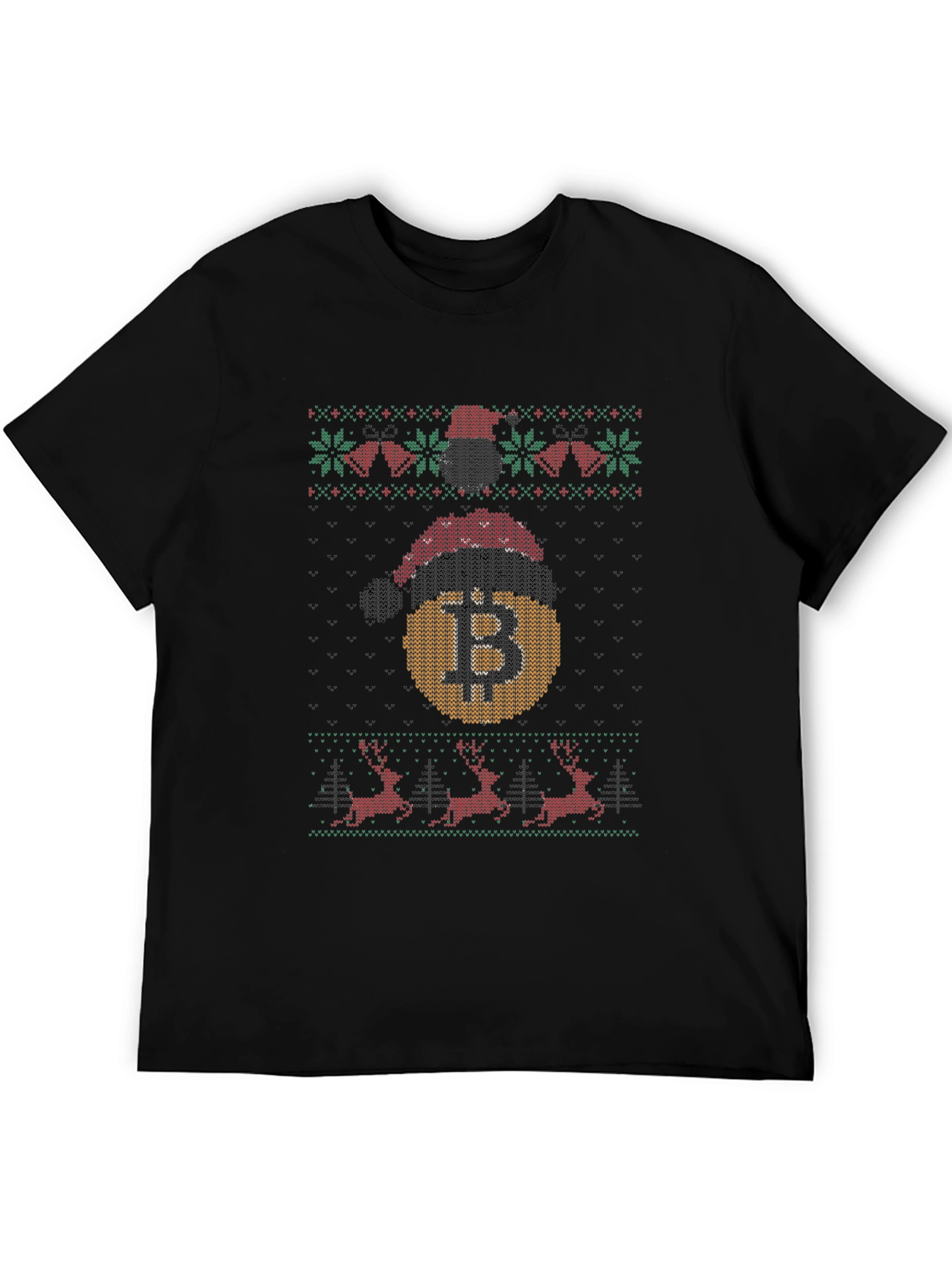 Bitcoin Ugly Christmas Sweater T-Shirt