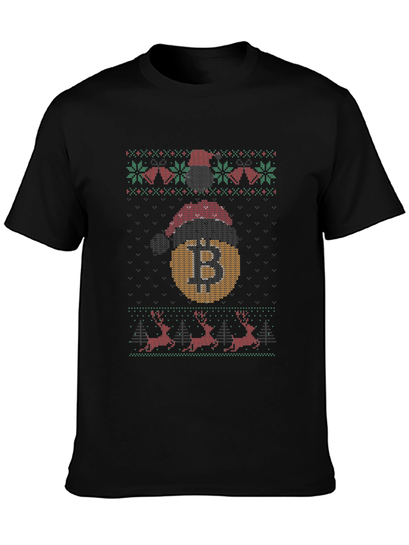 Bitcoin Ugly Christmas Sweater T-Shirt