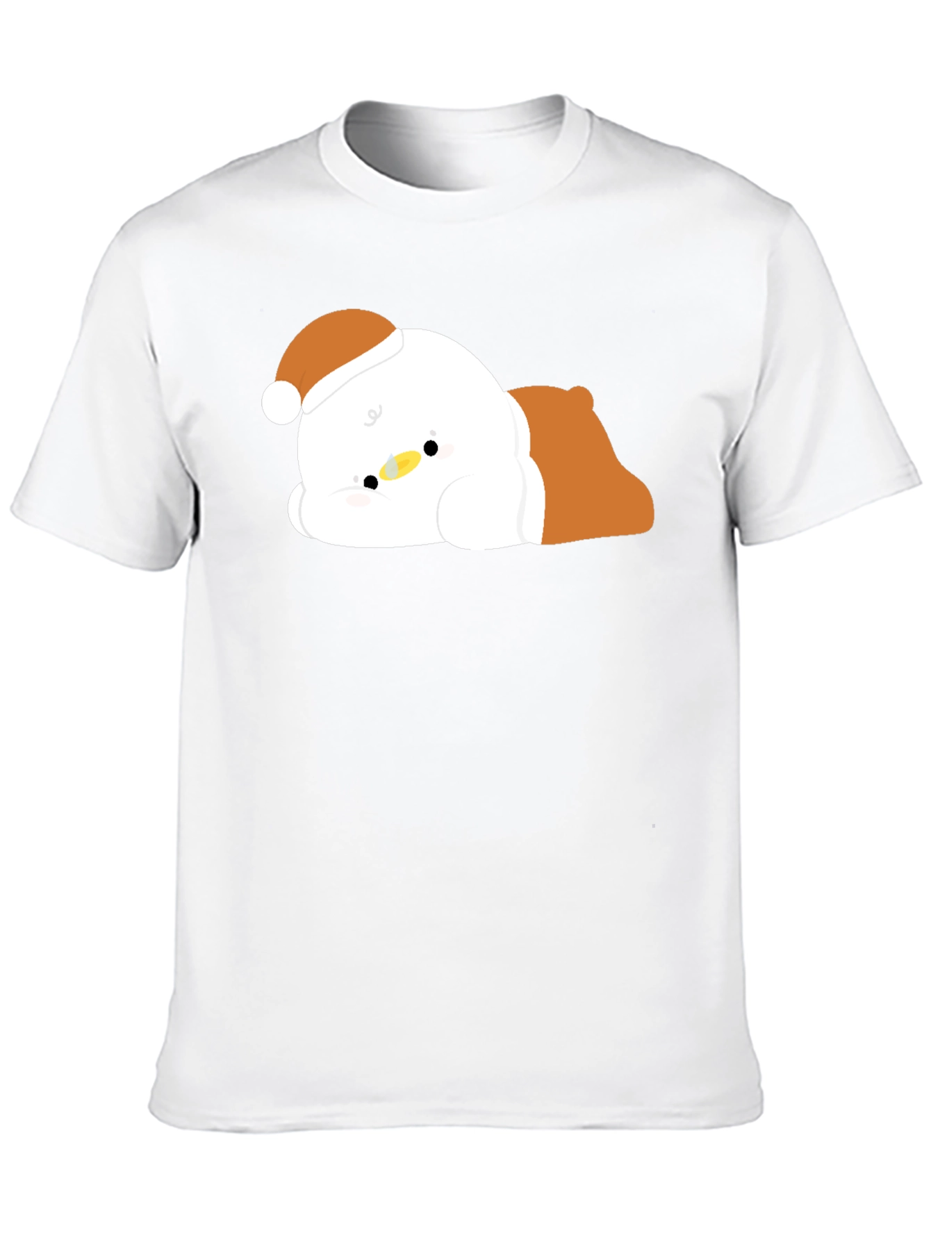 Cute Duck in Santa Hat T-Shirt