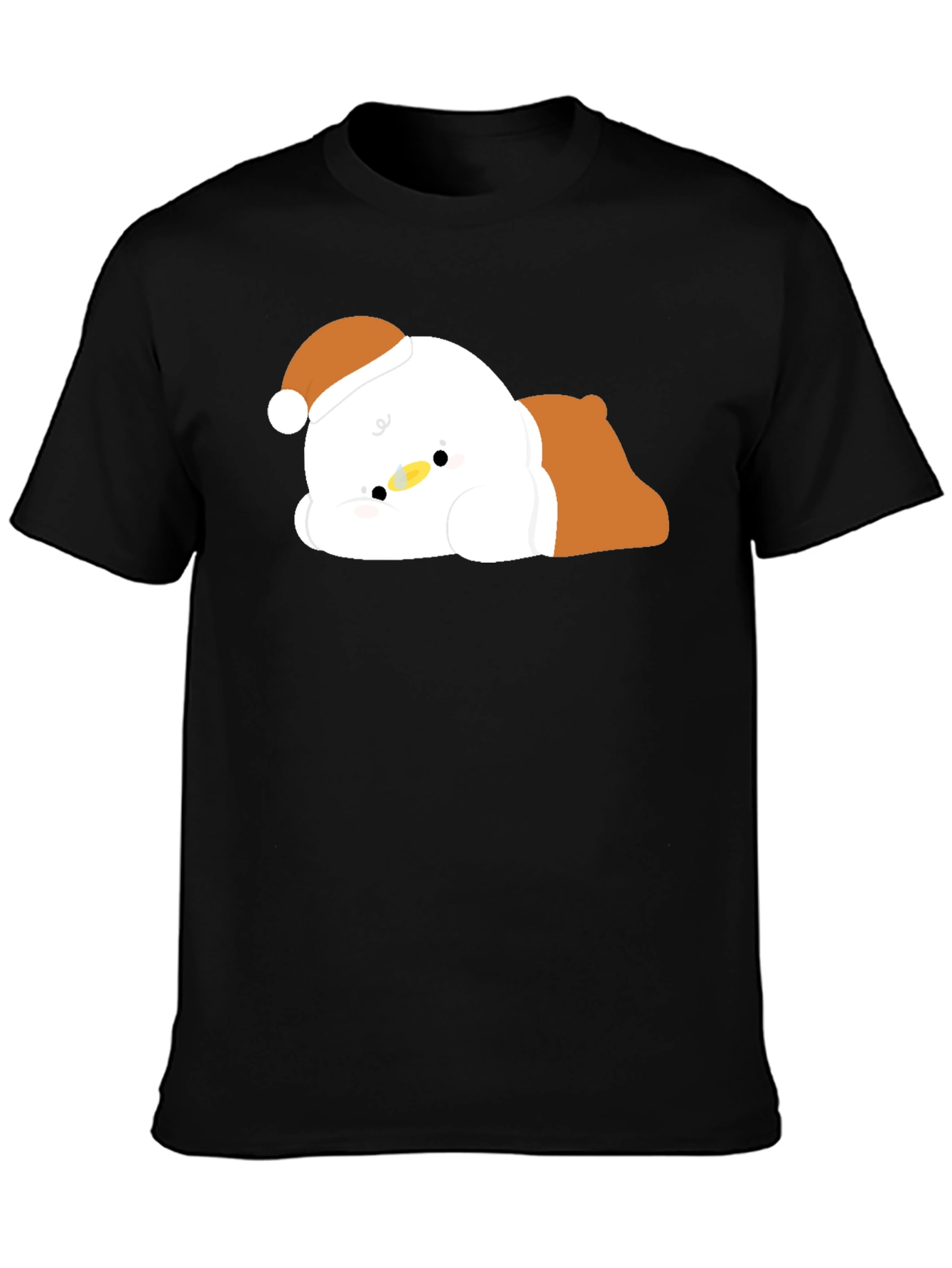 Cute Duck in Santa Hat T-Shirt