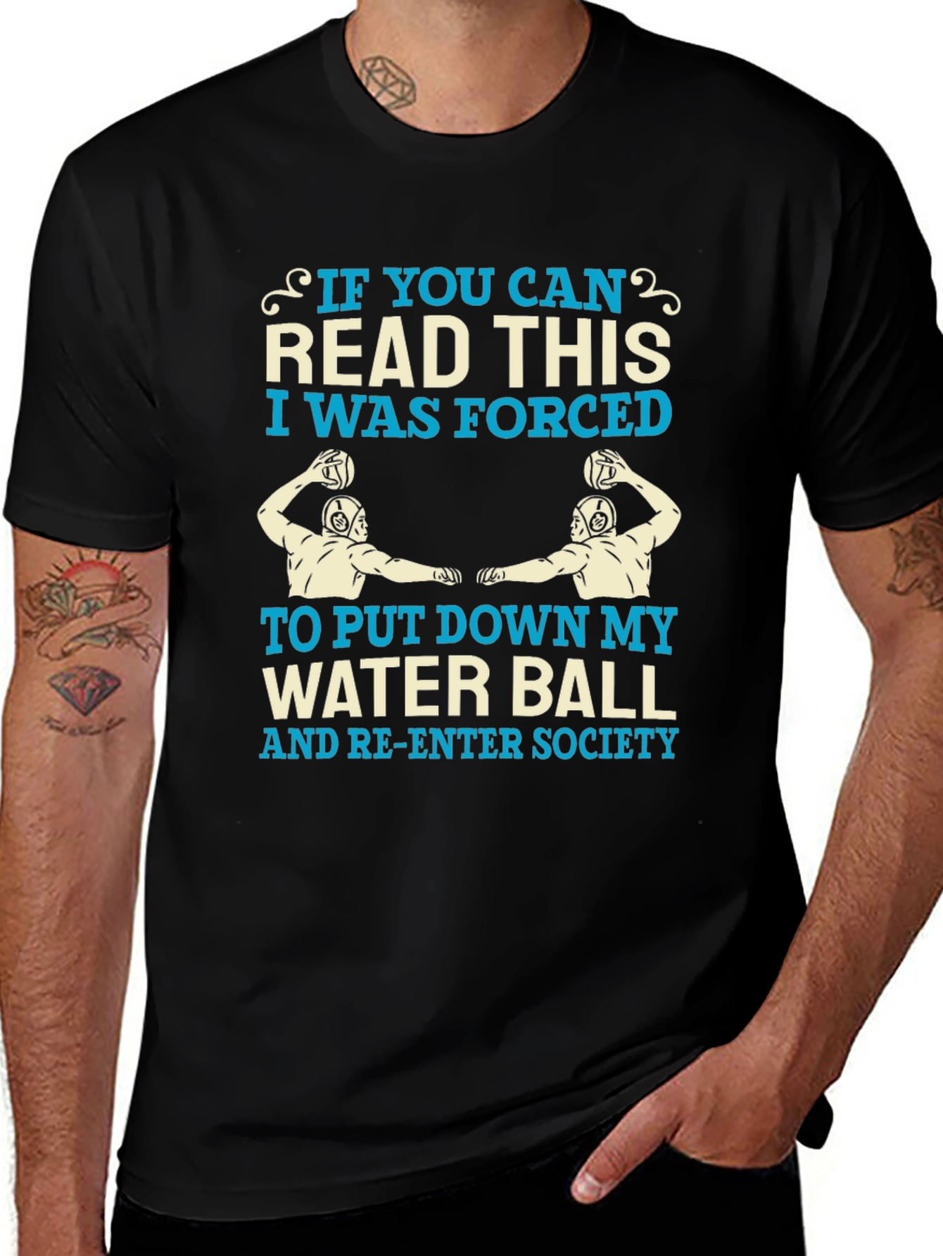 Water Polo T-Shirt - Forced to Re-Enter Society
