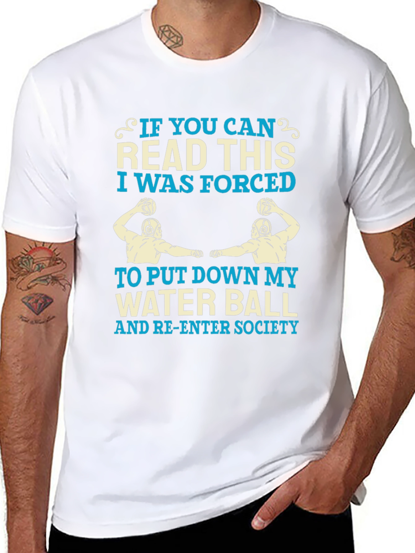 Water Polo T-Shirt - Forced to Re-Enter Society